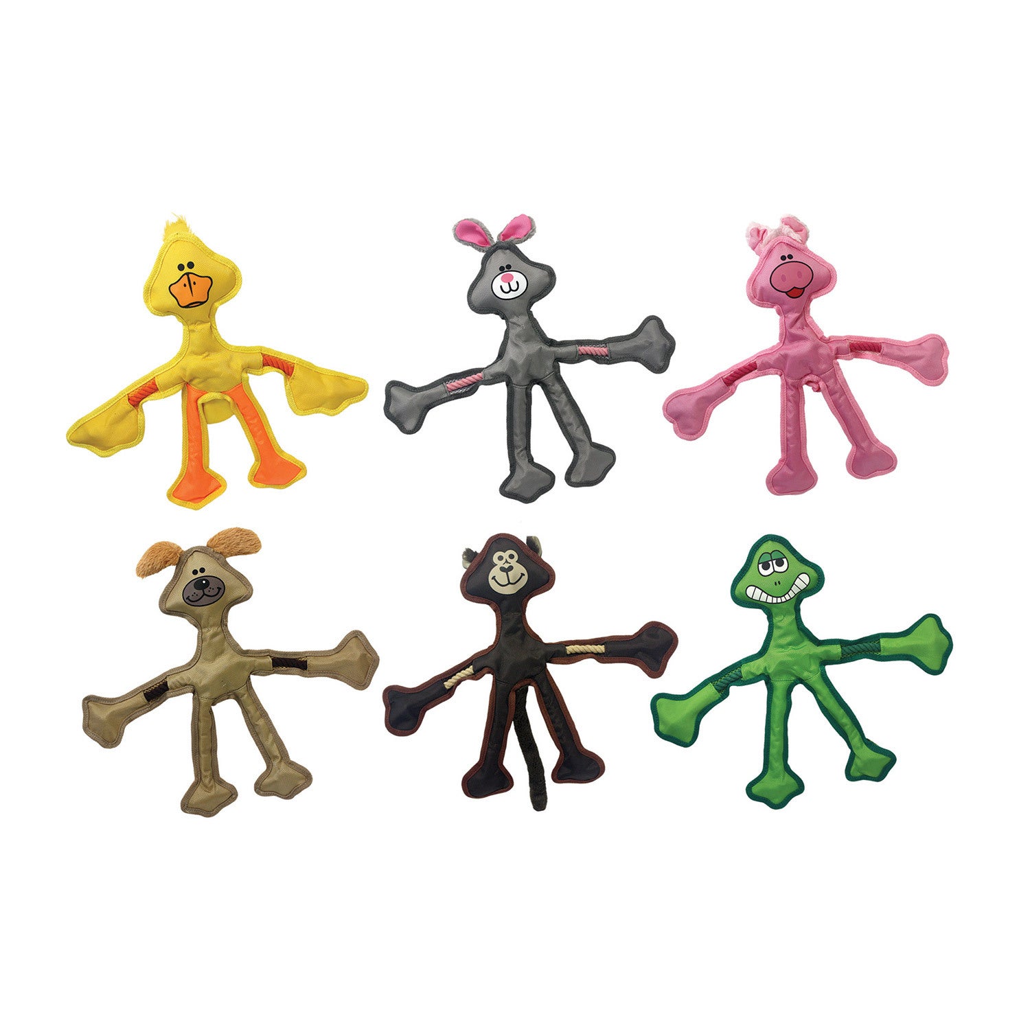 Multipet Skele-Rope Assorted Dog Toy