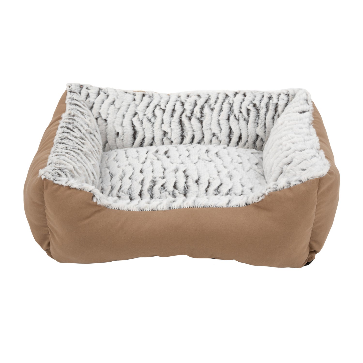 Simply Dog Tan Plush Cat Bed, 19X15