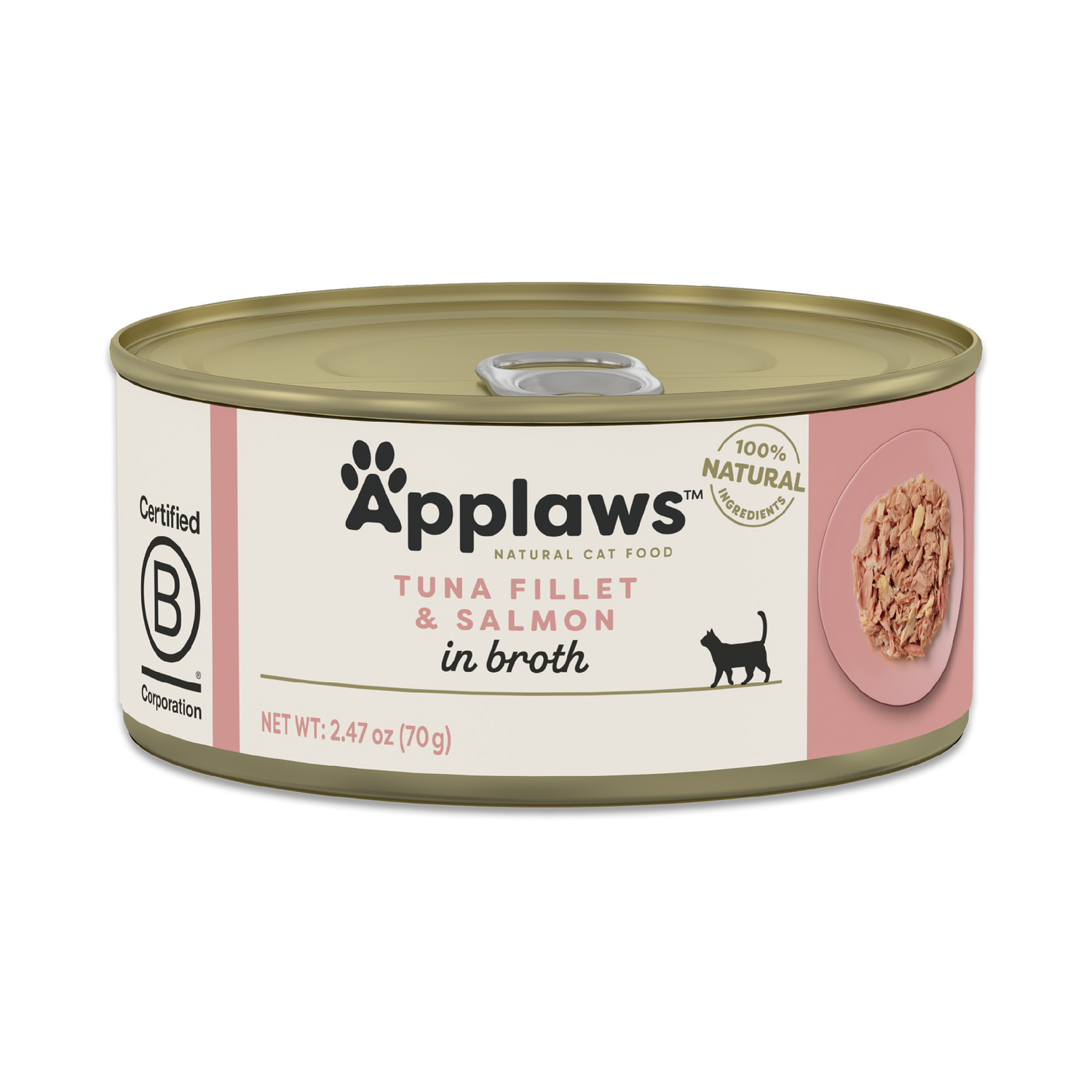 Applaws™ Natural Adult Wet Cat Food, Tuna With Salmon In Broth, 5.5-Oz Pack Of 12
