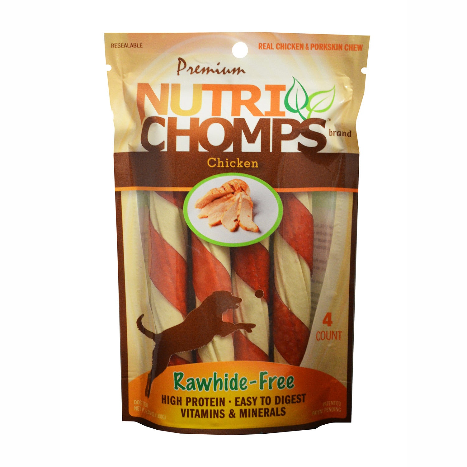 Nutri Chomps Chicken Wrapped Twists Dog Treat