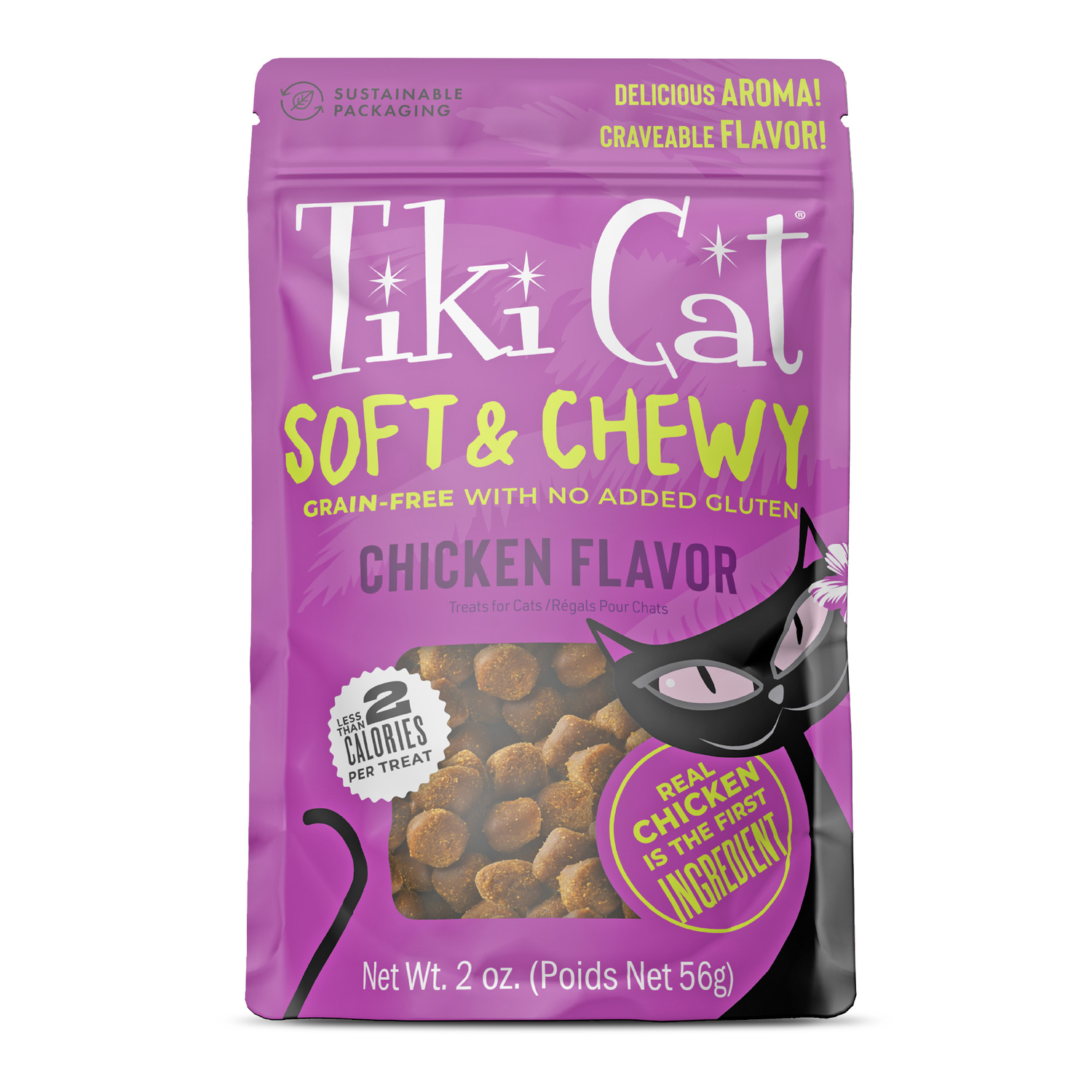 Tiki Cat Soft & Chewy Chicken Flavor Treats, 2-Oz Bag