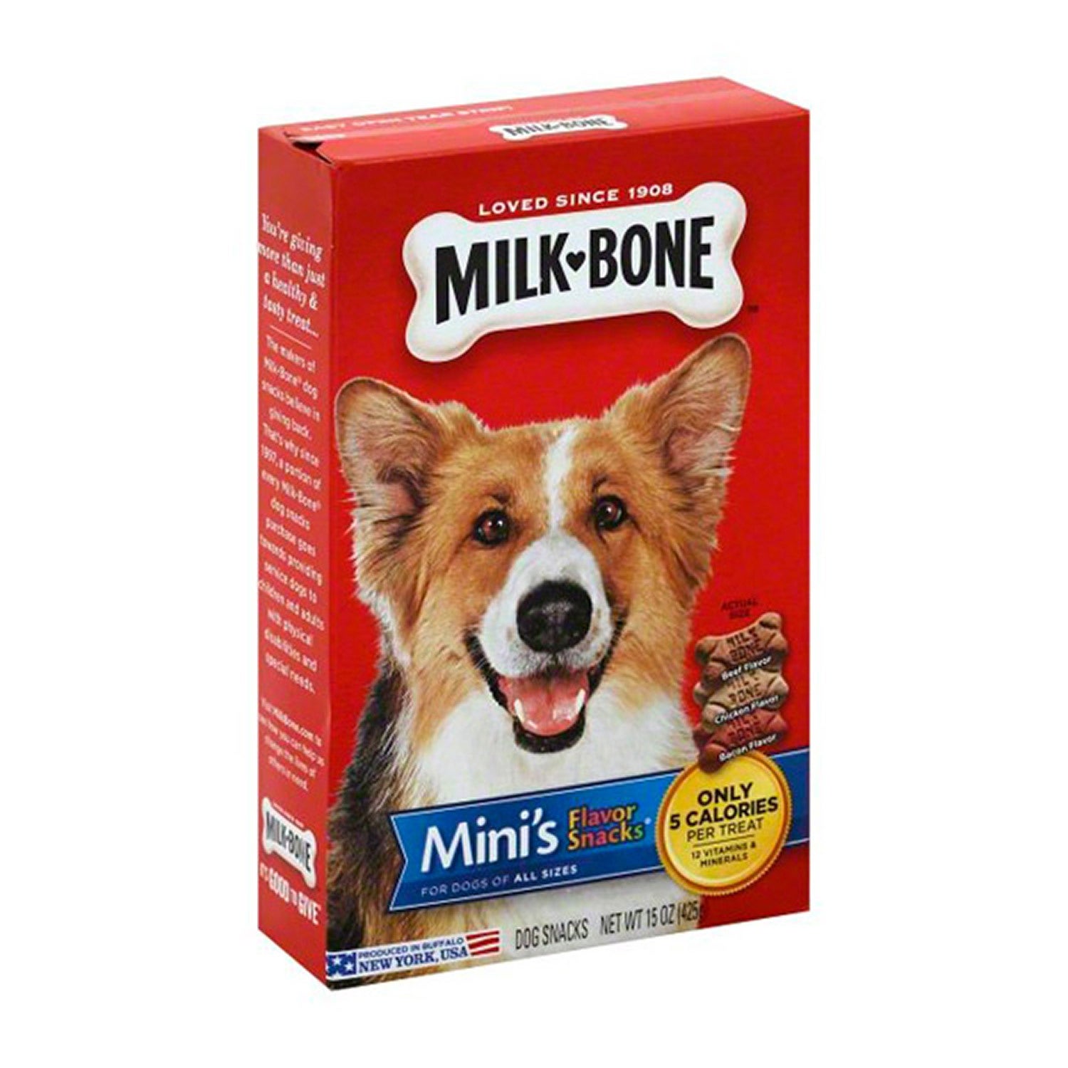 Milk-Bone Flavor Snacks Biscuits Mini Dog Treats, 15Oz