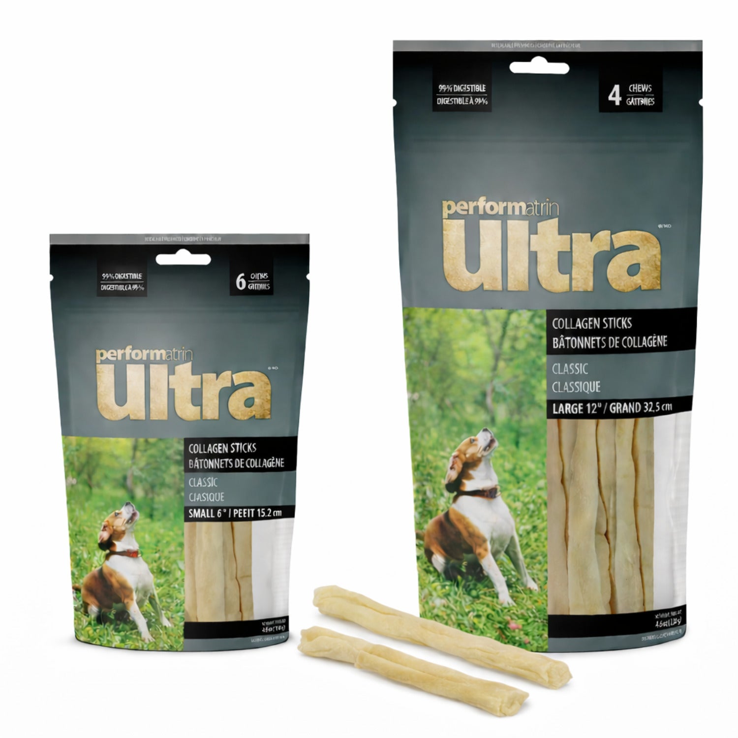 Performatrin Ultra Collagen Stick Rawhide Alternative Dog Treat, 6, Pack Of 6