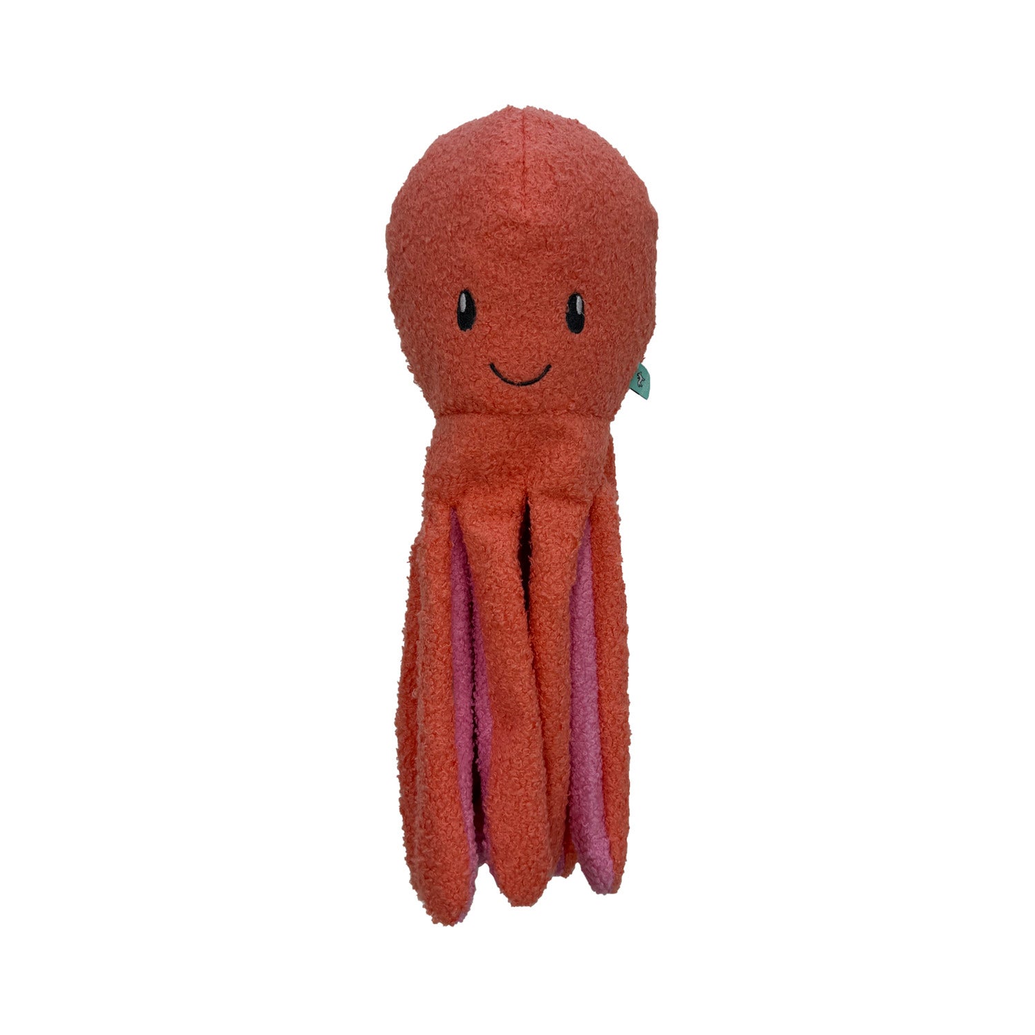 #Bff Tufflove Octopus Durable Plush Dog Toy, Coral, Small