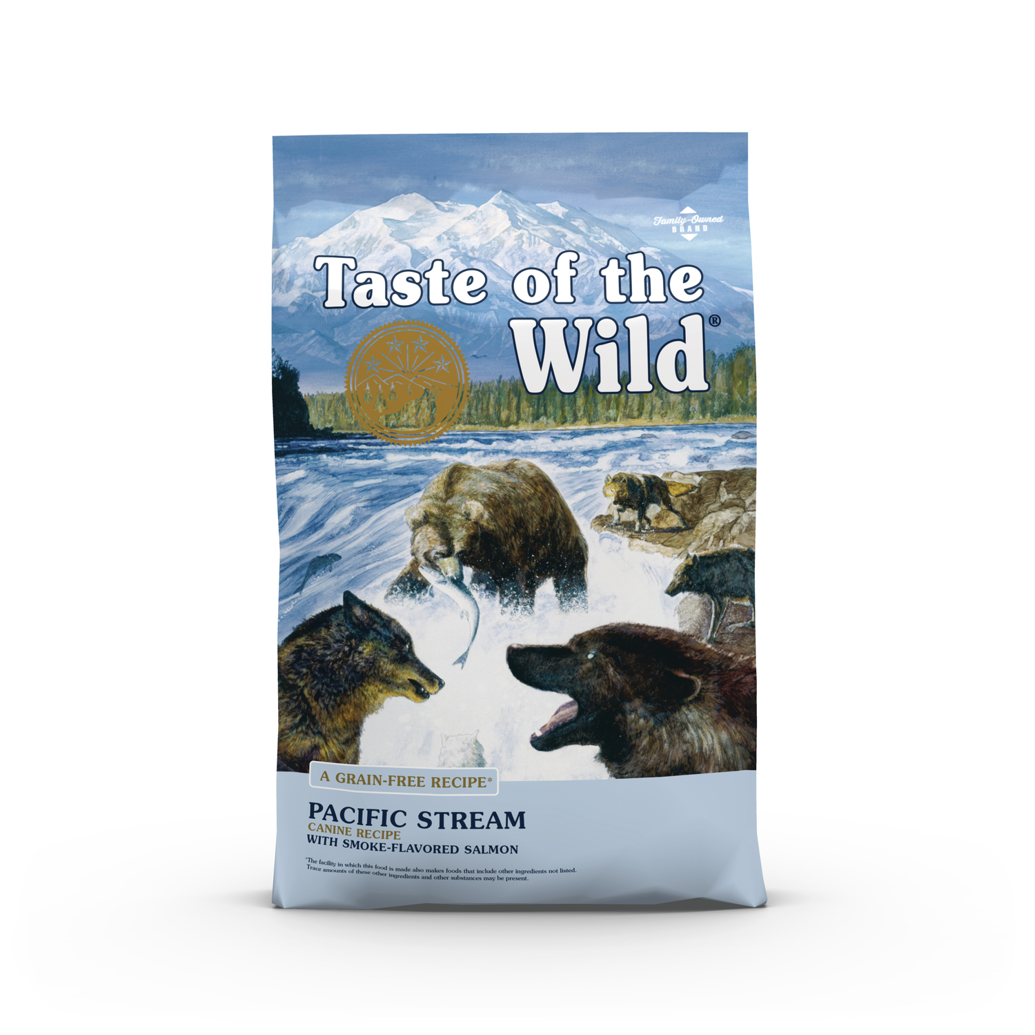 Taste Of The Wild Pacific Stream Canine Recipe With Smoke-Flavored Salmon Grain-Free Dry Dog Food, 5-Lb Bag