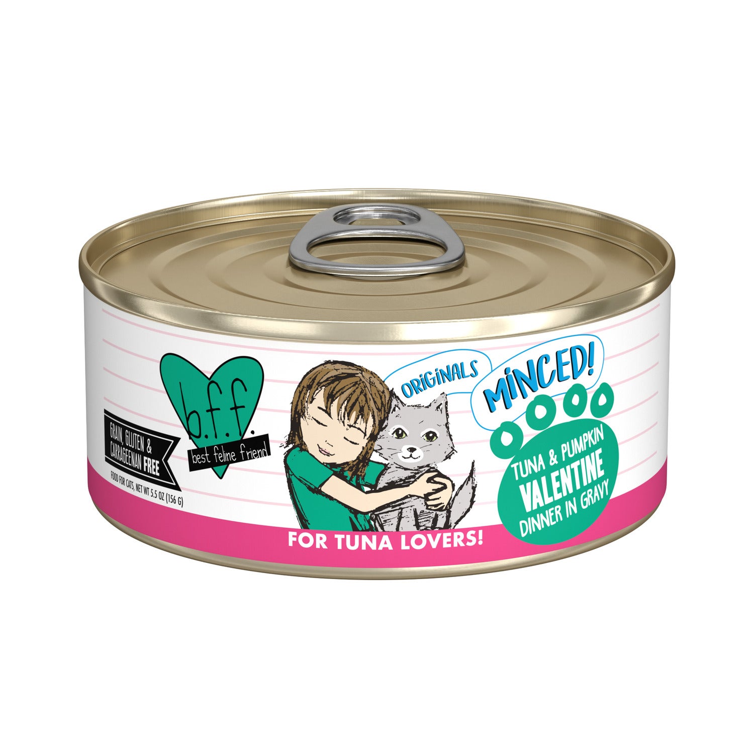 Weruva Bff Minced Tuna & Pumpkin Valentine Wet Cat Food, 5.5-Oz
