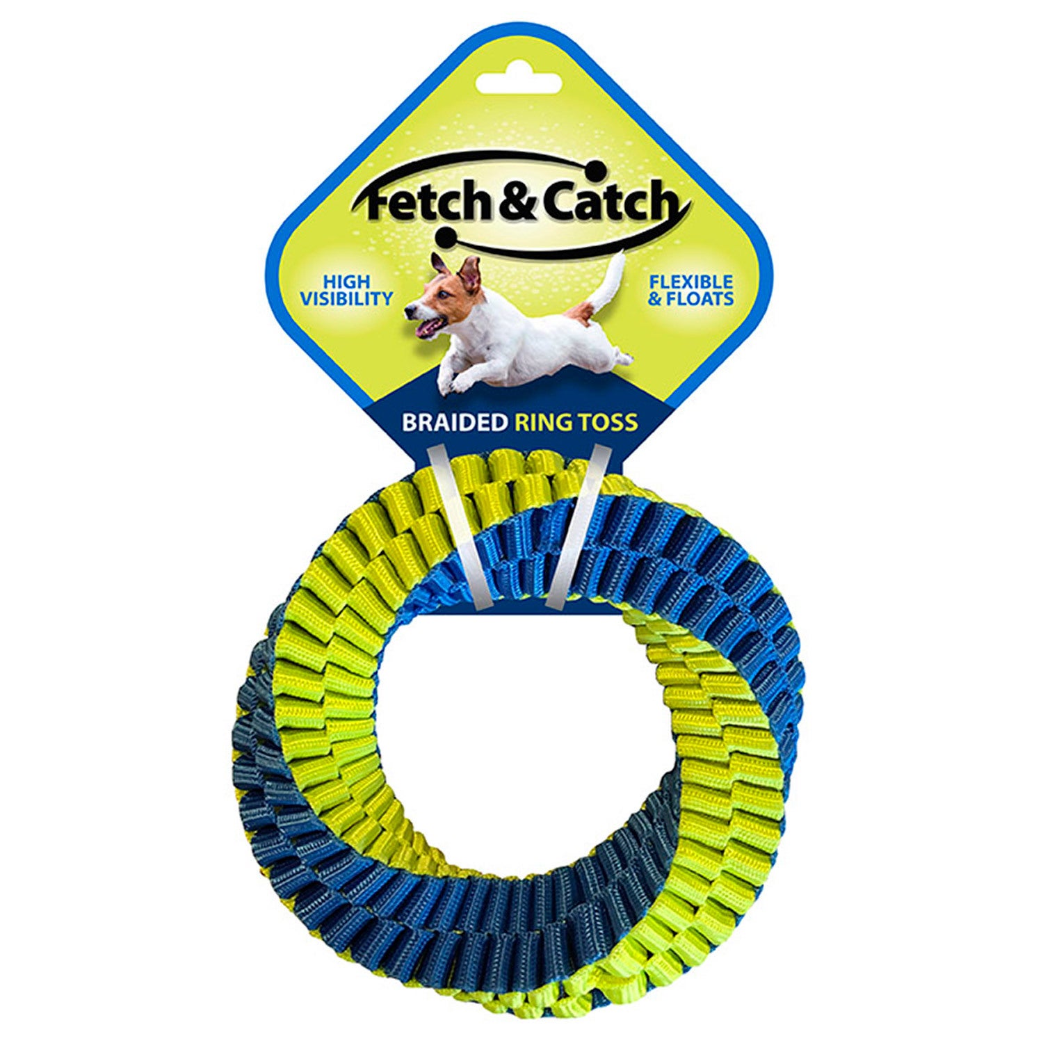 Fetch & Catch Braided Ring Toss Dog Toy