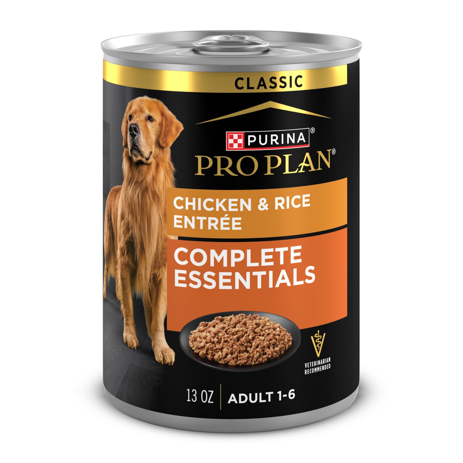 Purina Pro Plan Complete Essentials Classic Pate Wet Dog Food, Chicken And Rice Entrée - 13 Oz