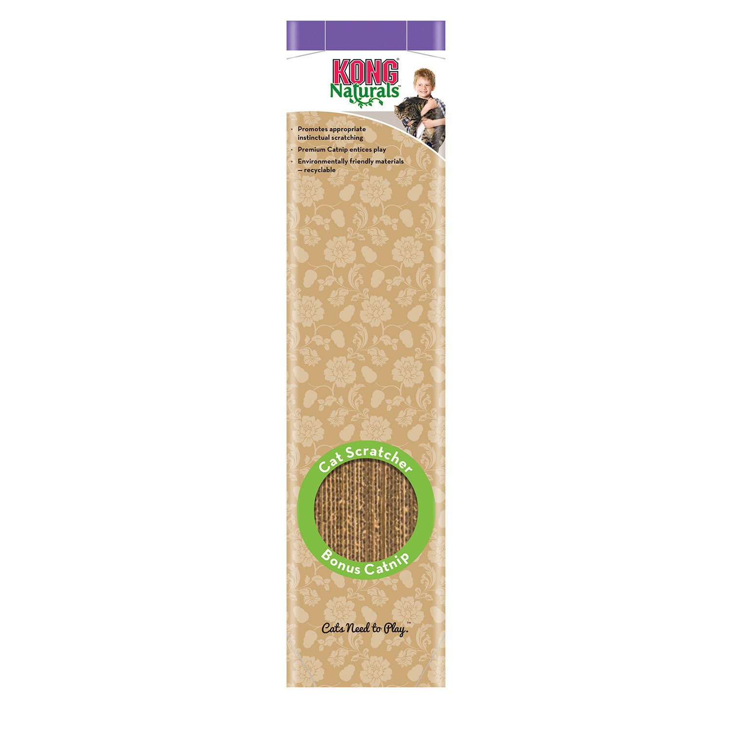 Kong Naturals Single Cat Scratcher With Reversible Pads