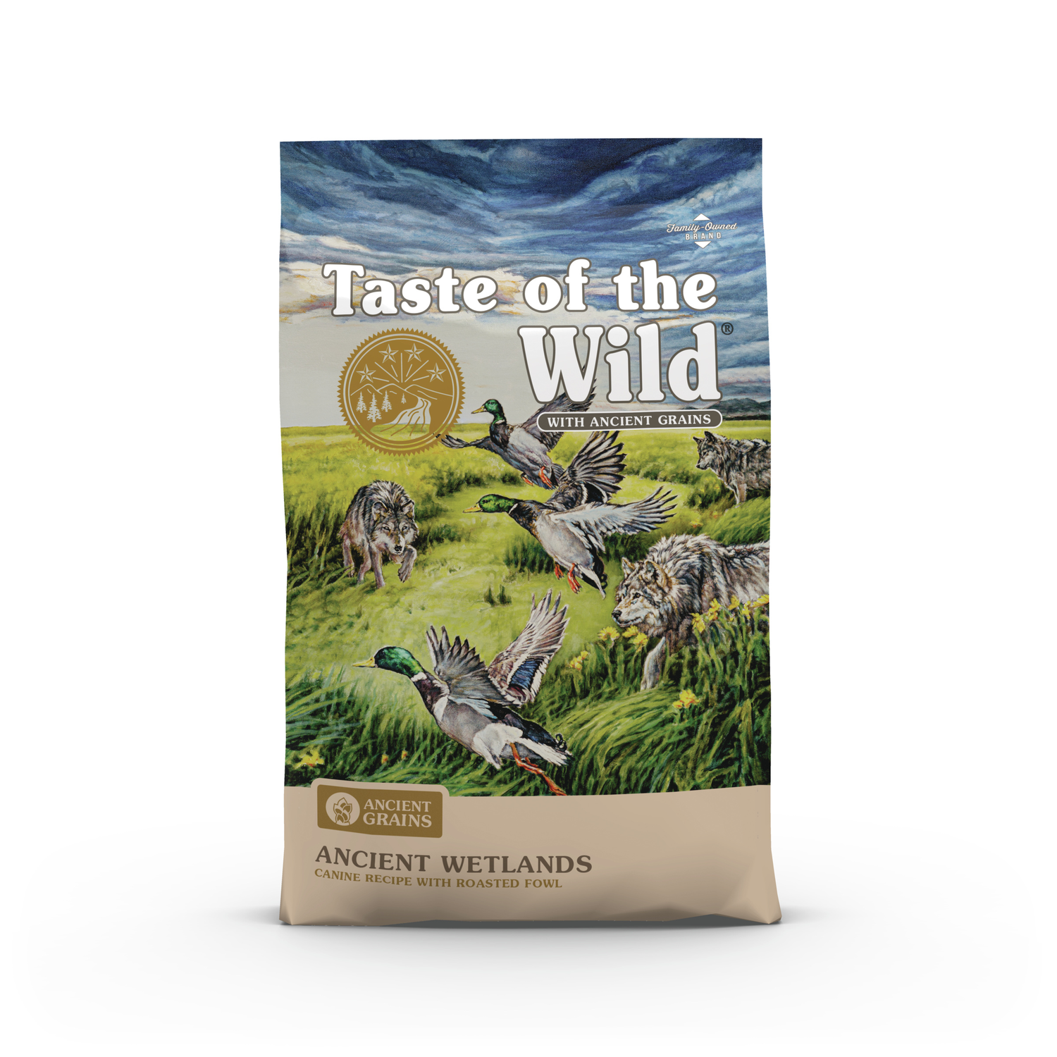 Taste Of The Wild Ancient Wetlands Dry Dog Food, Canine Recipe With Roasted Fowl, 5-Lb Bag