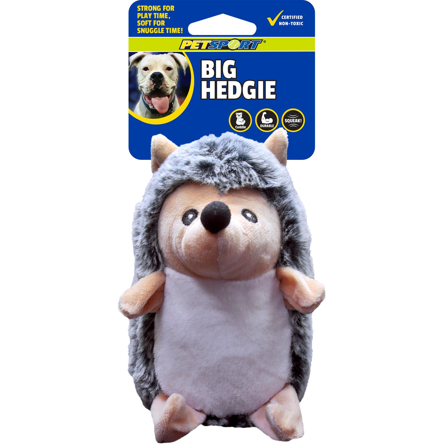 Petsport Tiny Tots Little Hedgie Squeaky Small Dog Toy, 4.7