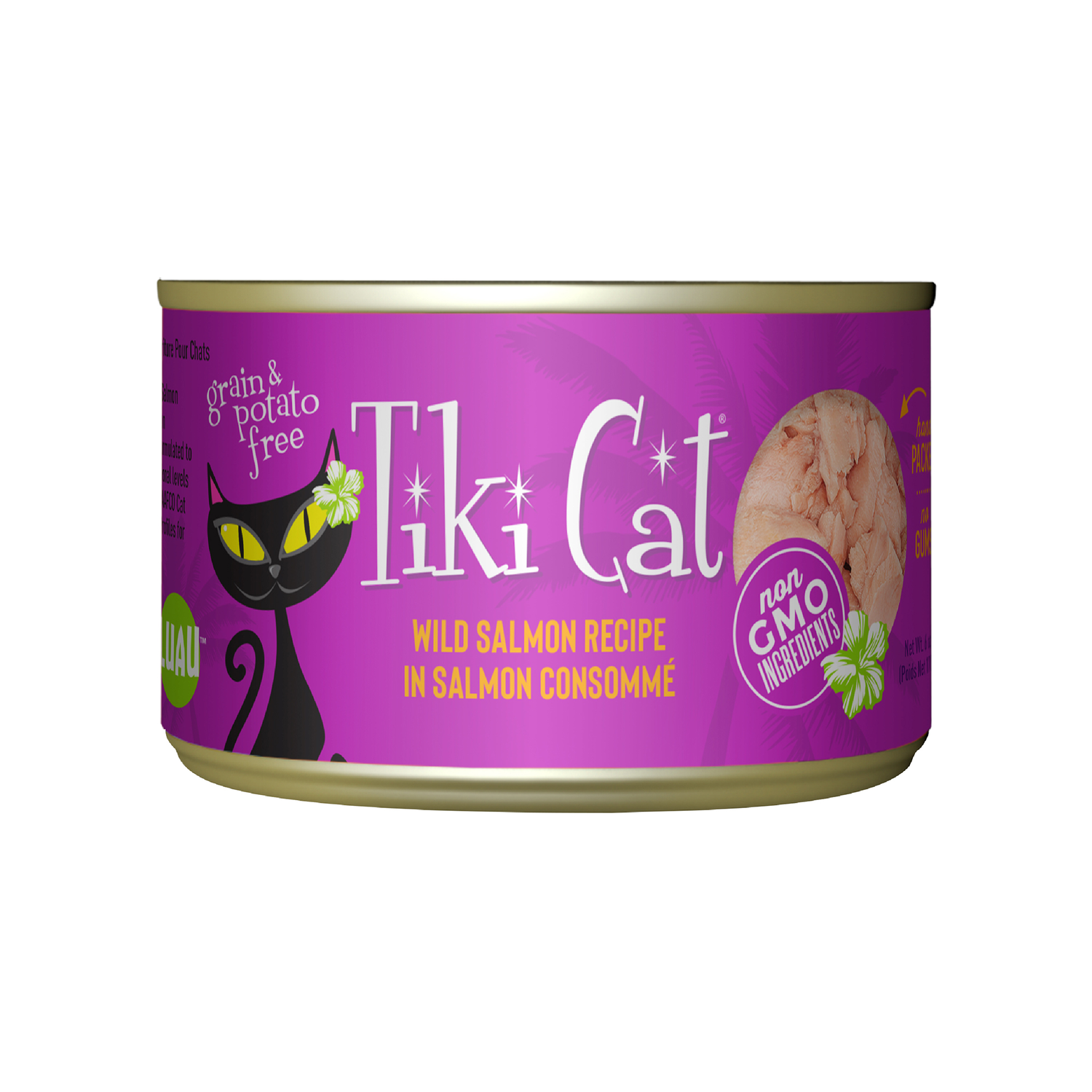 Tiki Cat Luau Wet Cat Food, Wild Salmon, 6-Oz Can 8-Count