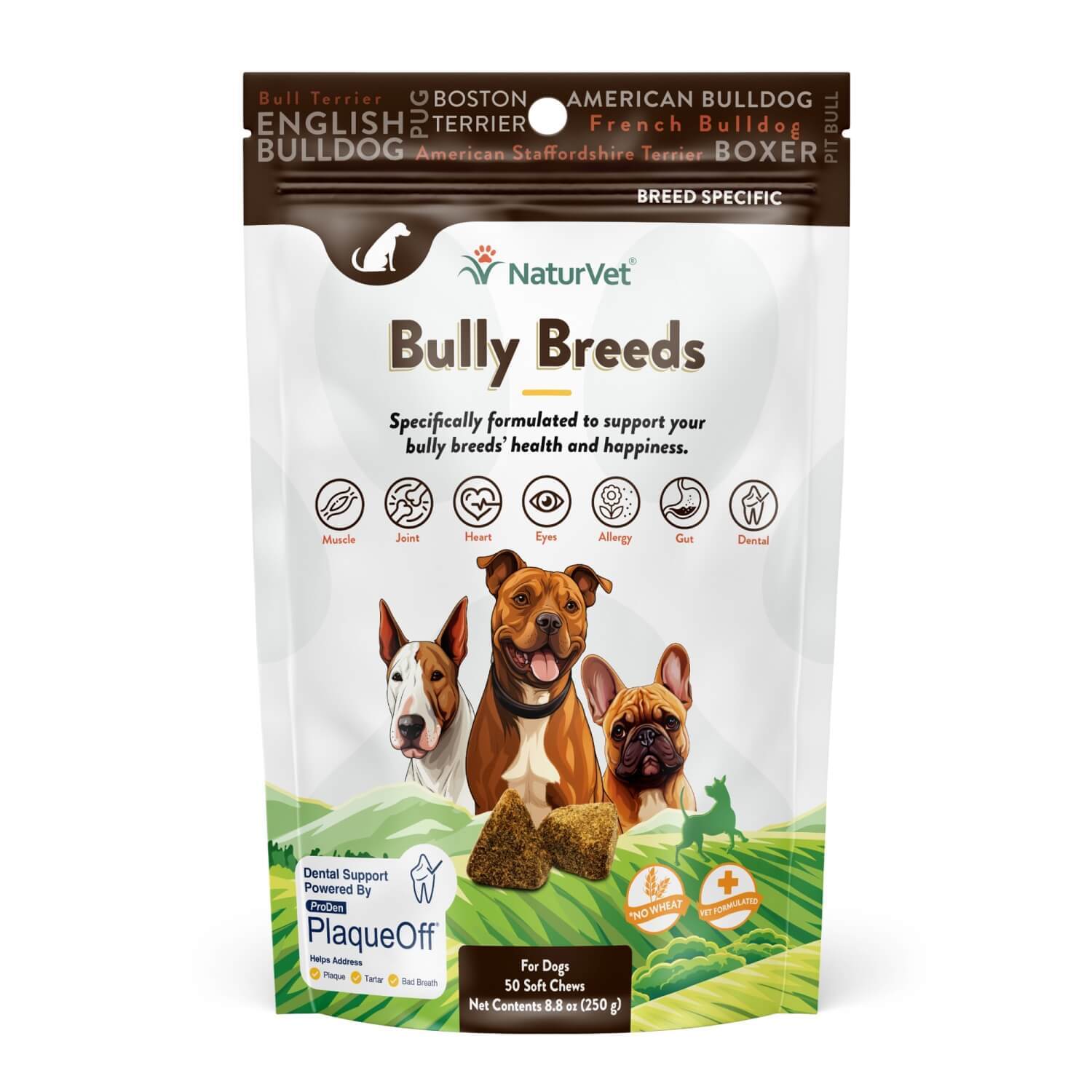 Naturvet Breed Specific Bully Breeds Soft Chew Daily Dog Supplement