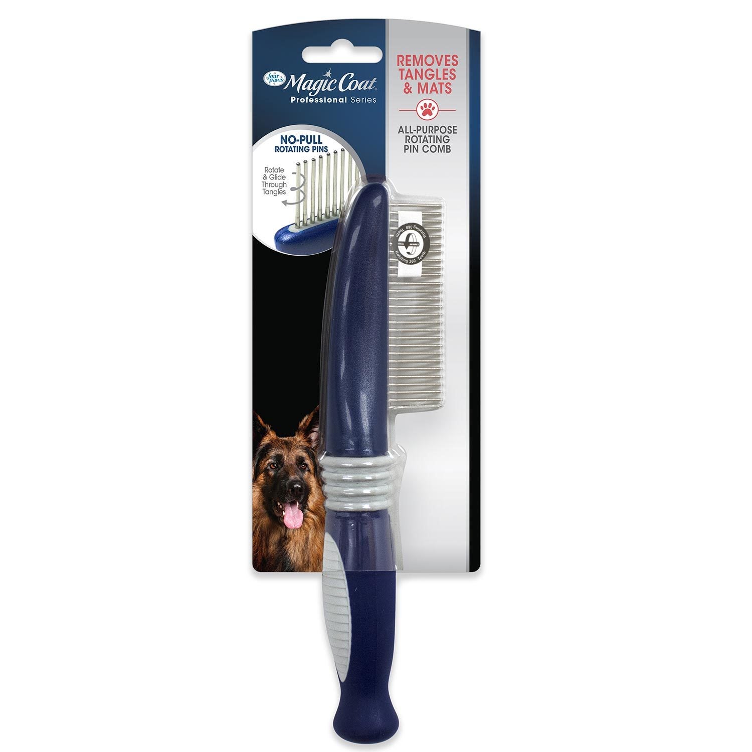 Magic Coat Professional Series All-Purpose Rotating Pin Comb For Dogs