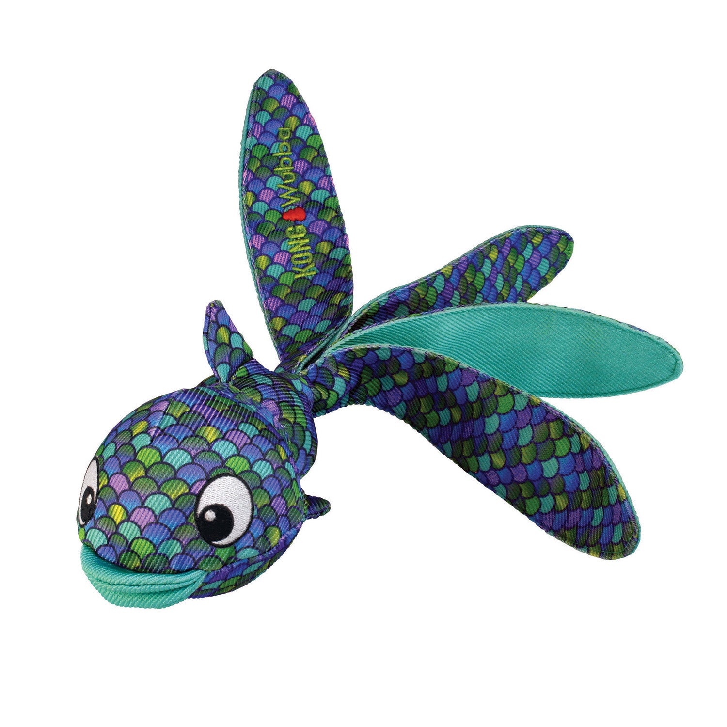 Kong Wubba Finz Blue Dog Toy