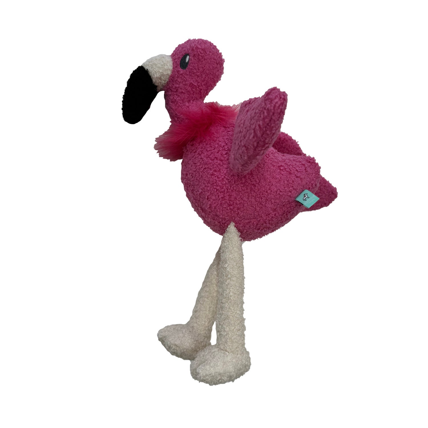 #Bff Tufflove Durable Plush Flamingo Dog Toy, Pink, Small