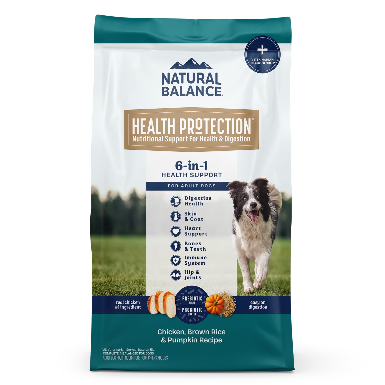 Natural Balance Health Protection Dry Dog Food, Chicken, Brown Rice & Pumpkin Recipe, 4-Lbs.