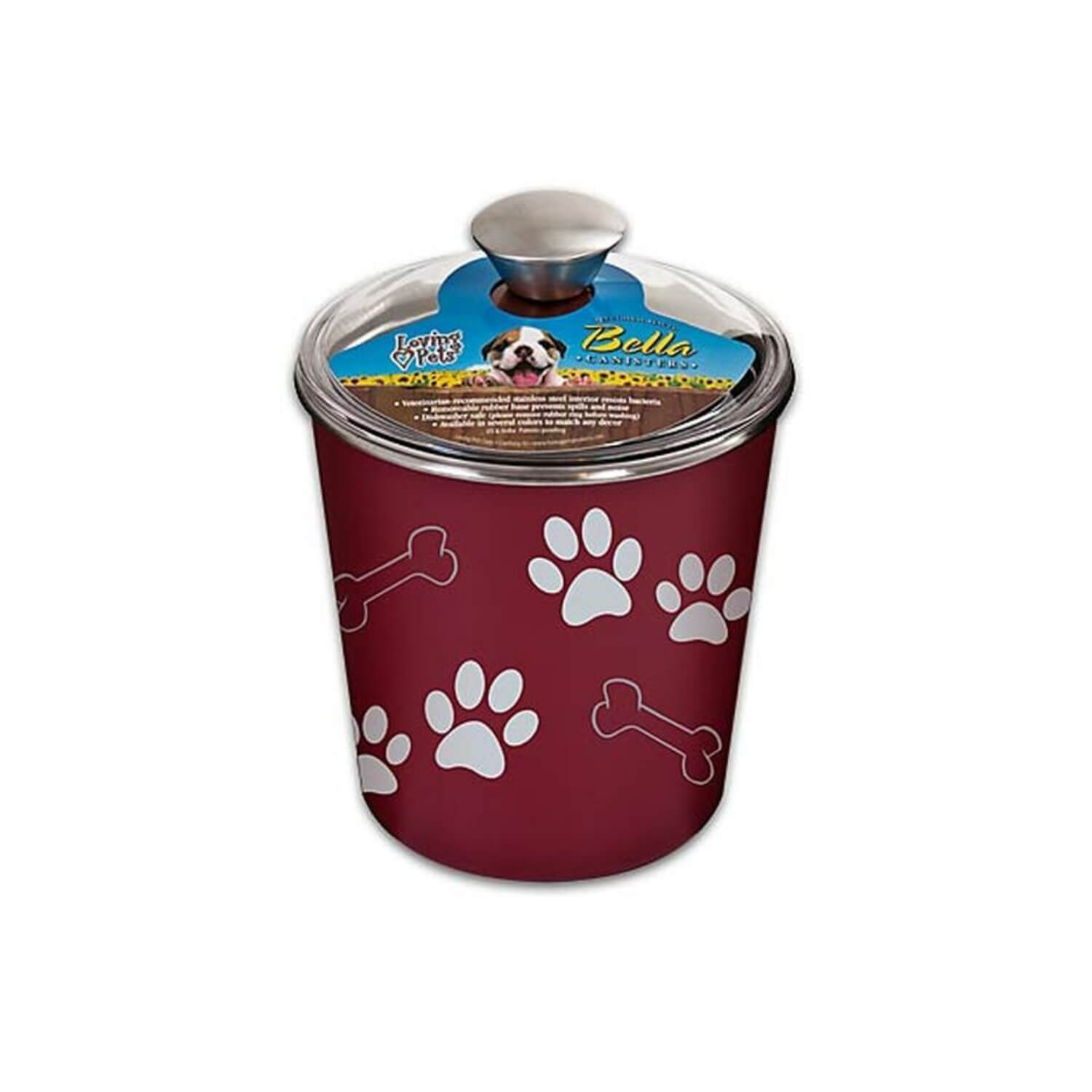 Bella Bowls Canister- Merlot