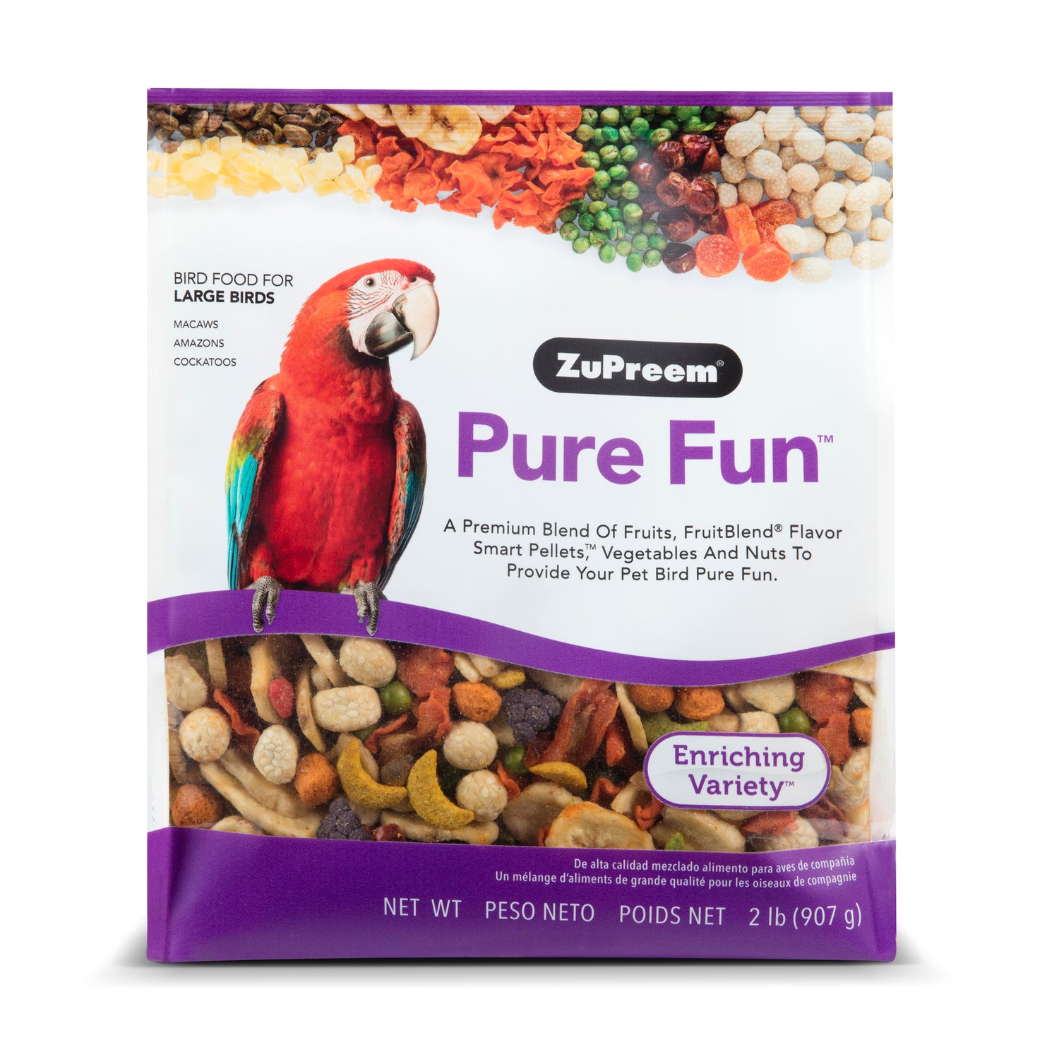Zupreem Pure Fun For Large Birds Bird Food