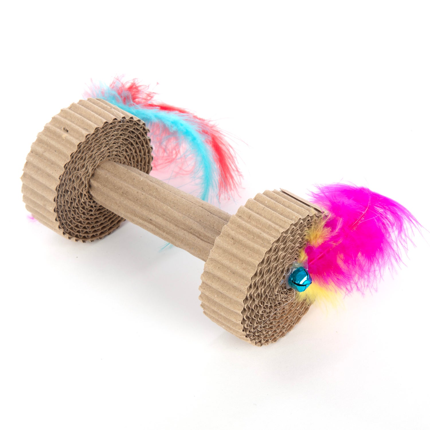 Ware Corrugated Barbell Roller Cat Toy
