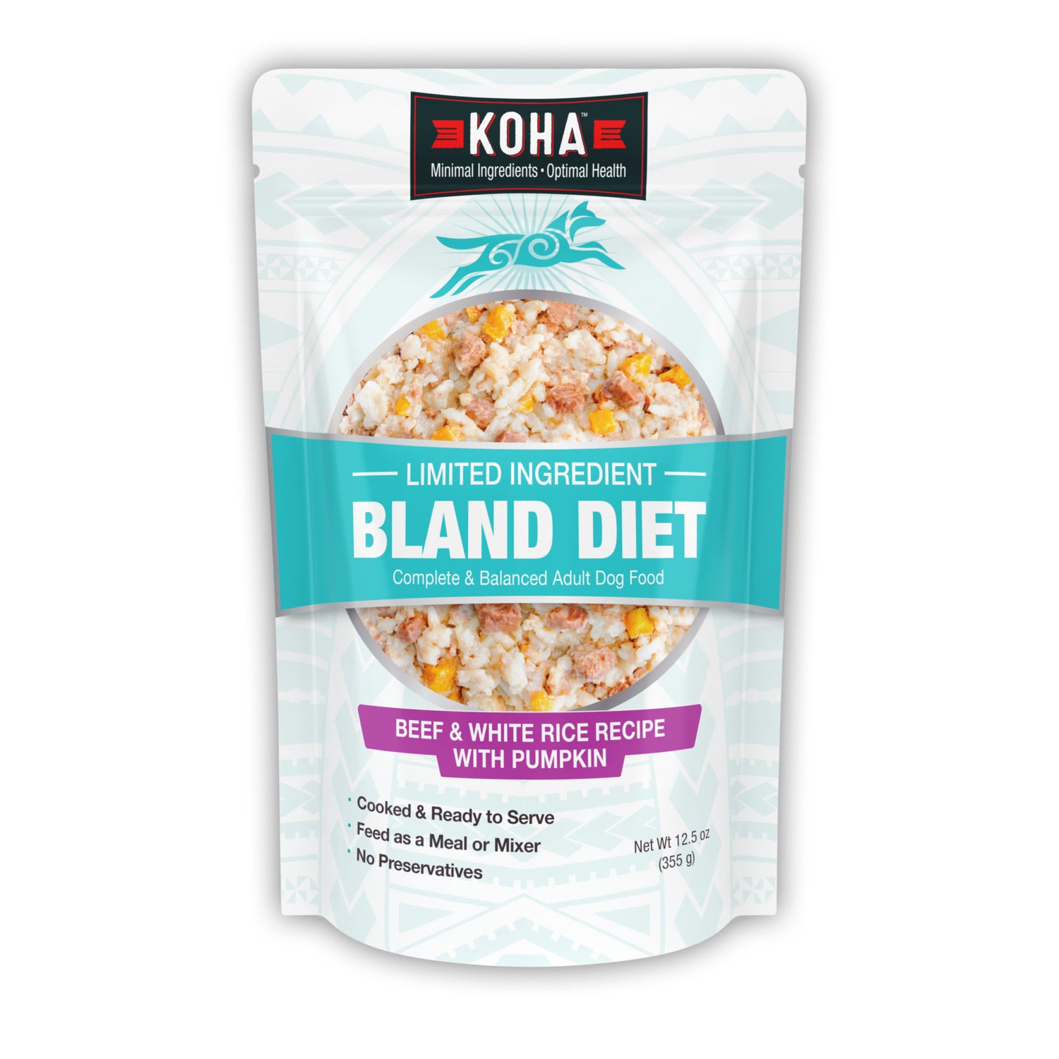 Koha Limited Ingredient Beef Bland Diet Wet Dog Food, 12.5-Oz