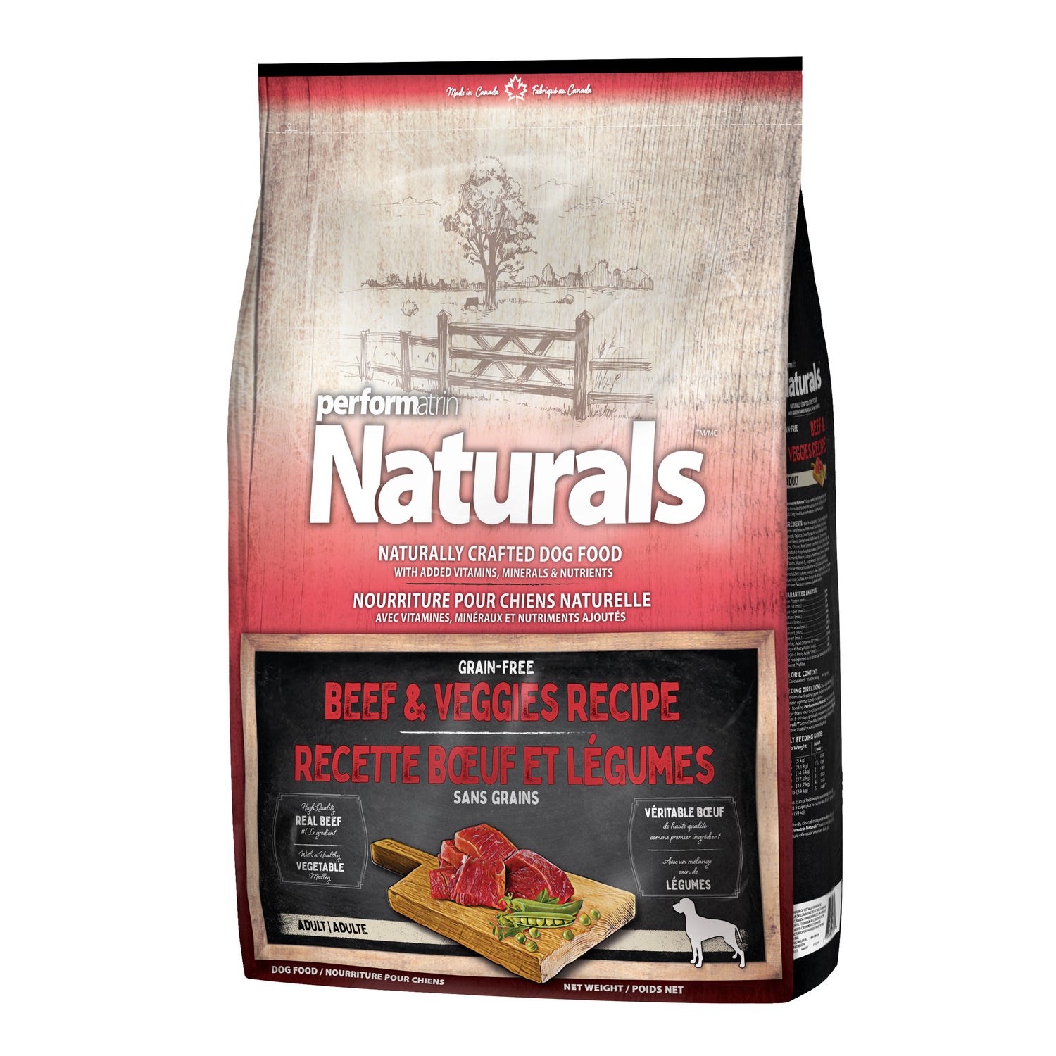 Performatrin Naturals Grain-Free Beef & Veggies Recipe Adult Dry Dog Food, 12Lb