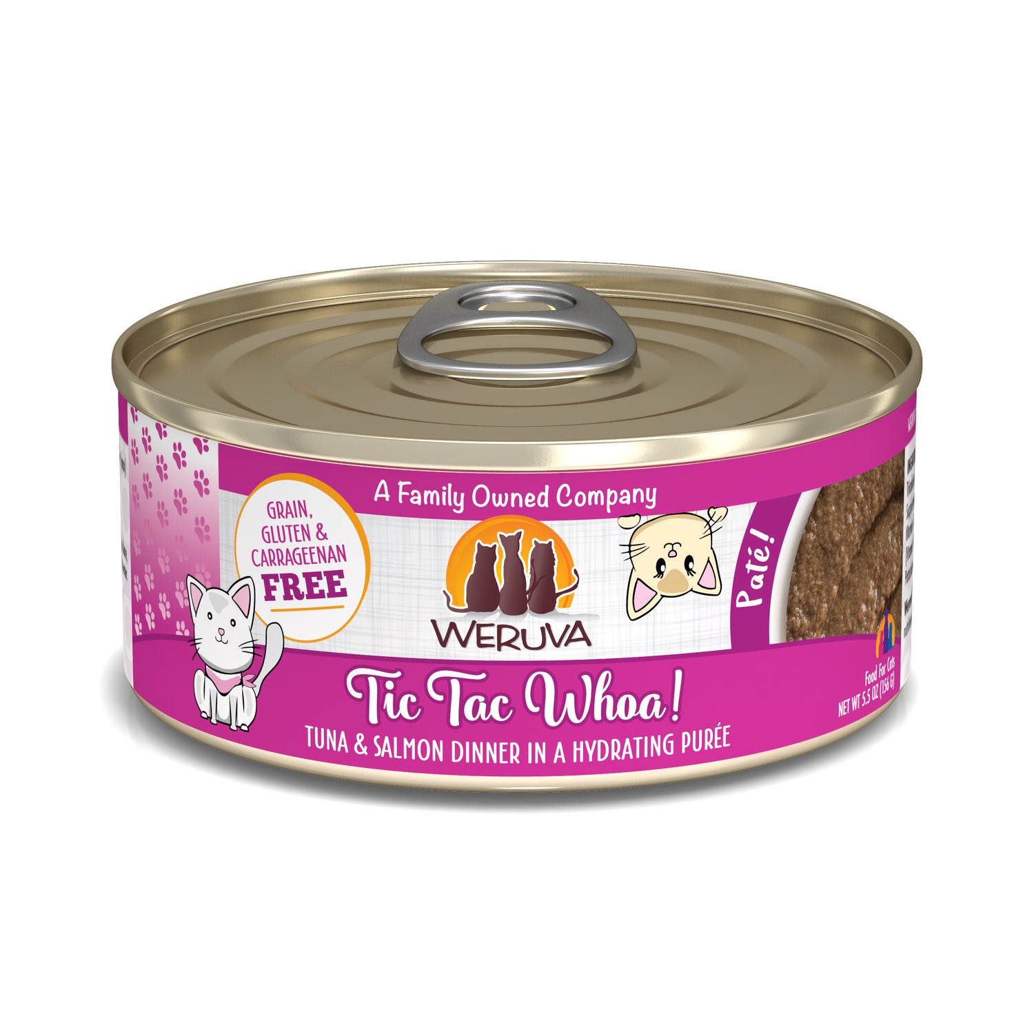 Weruva Cat Paté Tic Tac Whoa! Wet Cat Food, 5.5-Oz Can