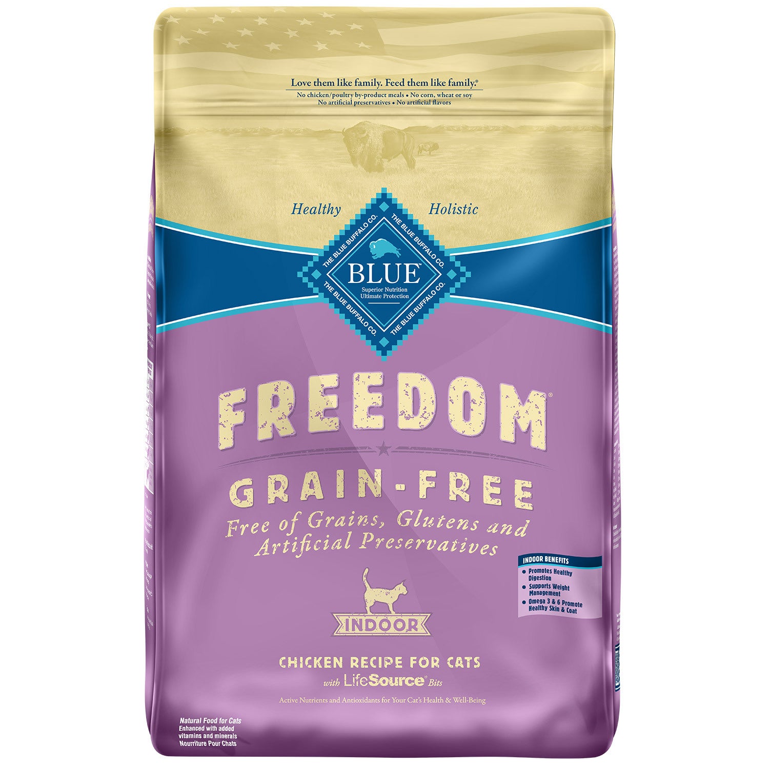 Blue Buffalo Freedom Grain-Free Indoor Natural Chicken Recipe Cat Food