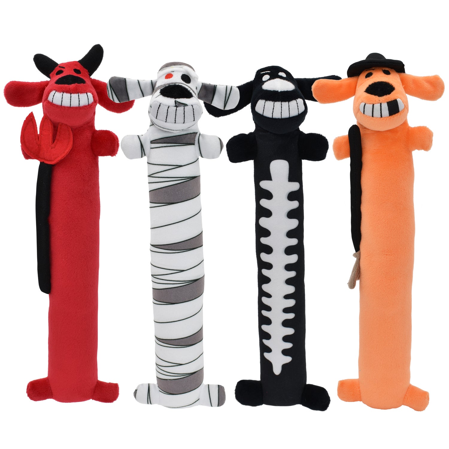 Multipet Halloween Loofa Witch Squeaky Dog Toy, 12 - Assorted Colors