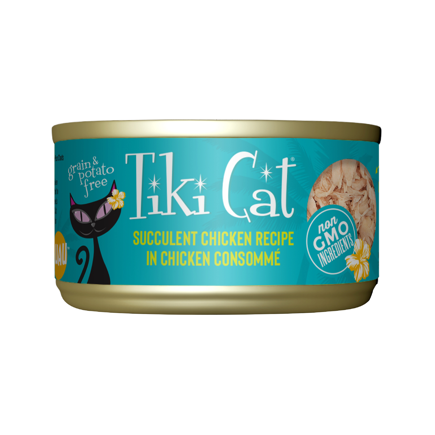 Tiki Cat Luau Wet Cat Food, Succulent Chicken, 6-Oz Can 8-Count