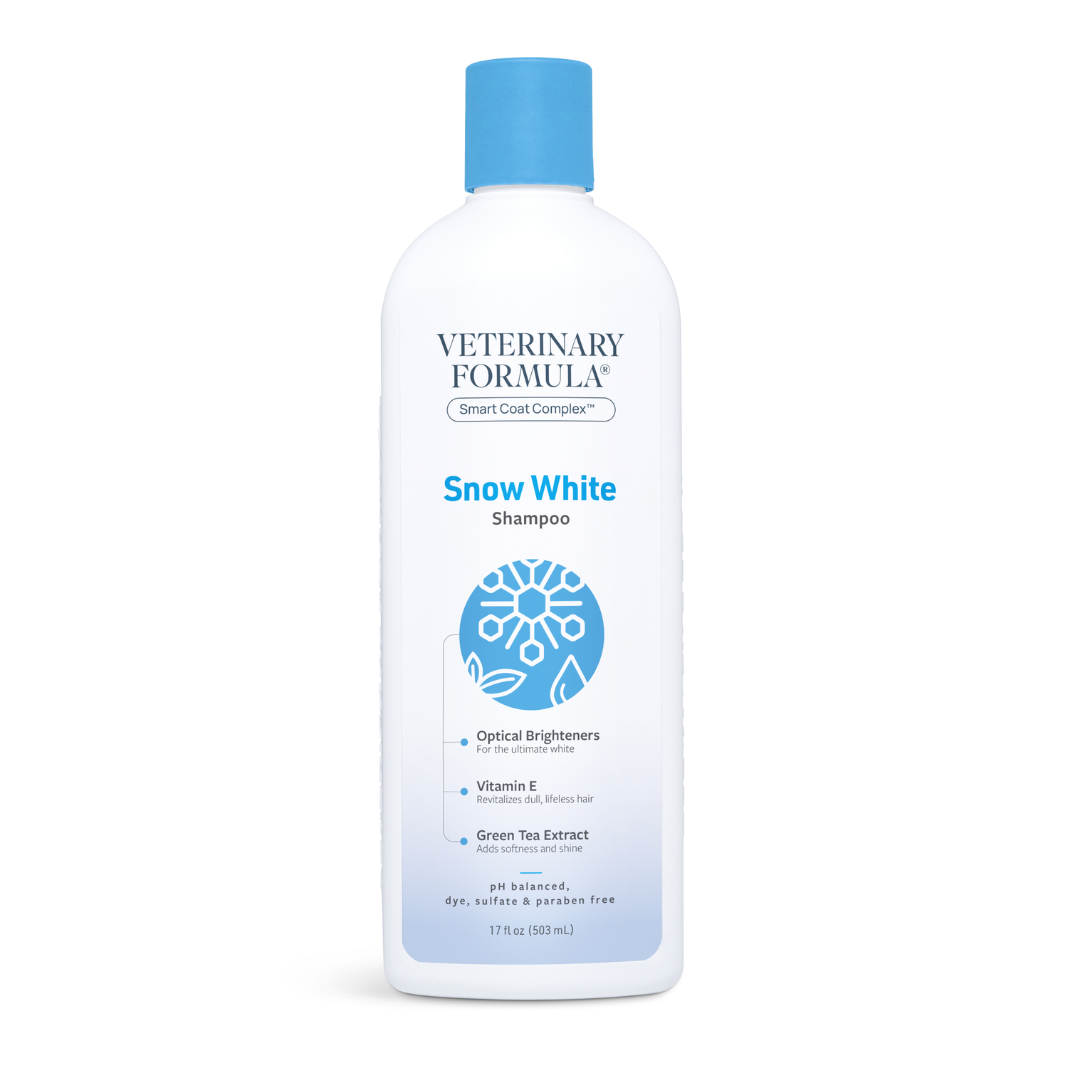 Veterinary Formula Smart Coat Complex Snow White Whitening Cat & Dog Shampoo, 17-Fl Oz Bottle