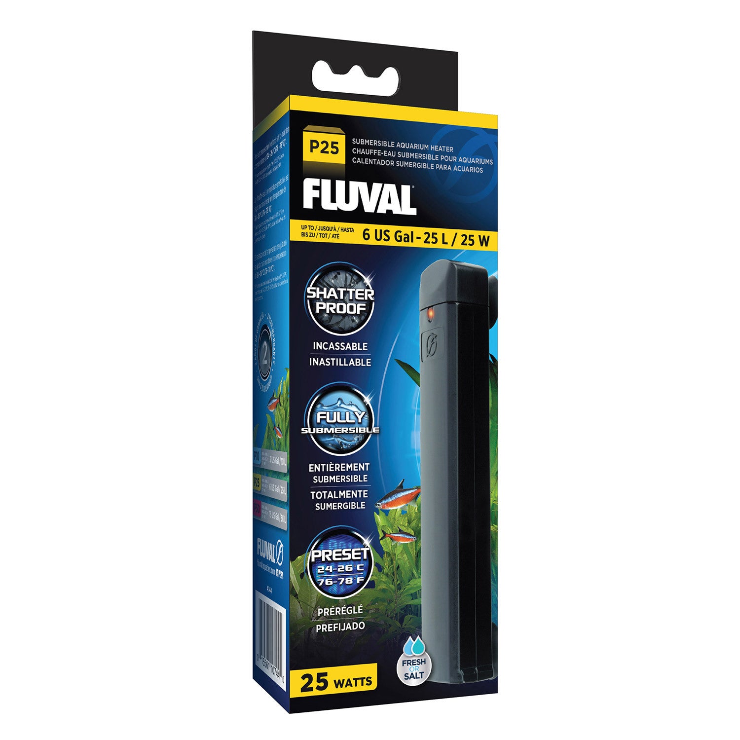 Fluval P25 Submersible Aquarium Heater