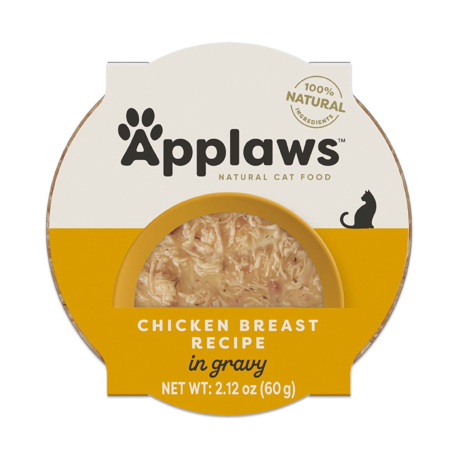 Applaws Natural Chicken Breast Recipe In Gravy Wet Cat Food, 2.12-Oz Pack Of 10