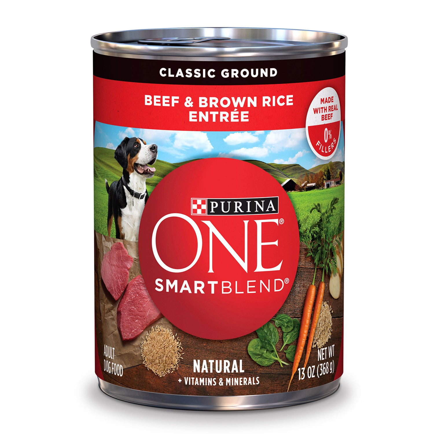 Purina One Smartblend Natural Classic Ground Beef & Brown Rice Entree Dog Food
