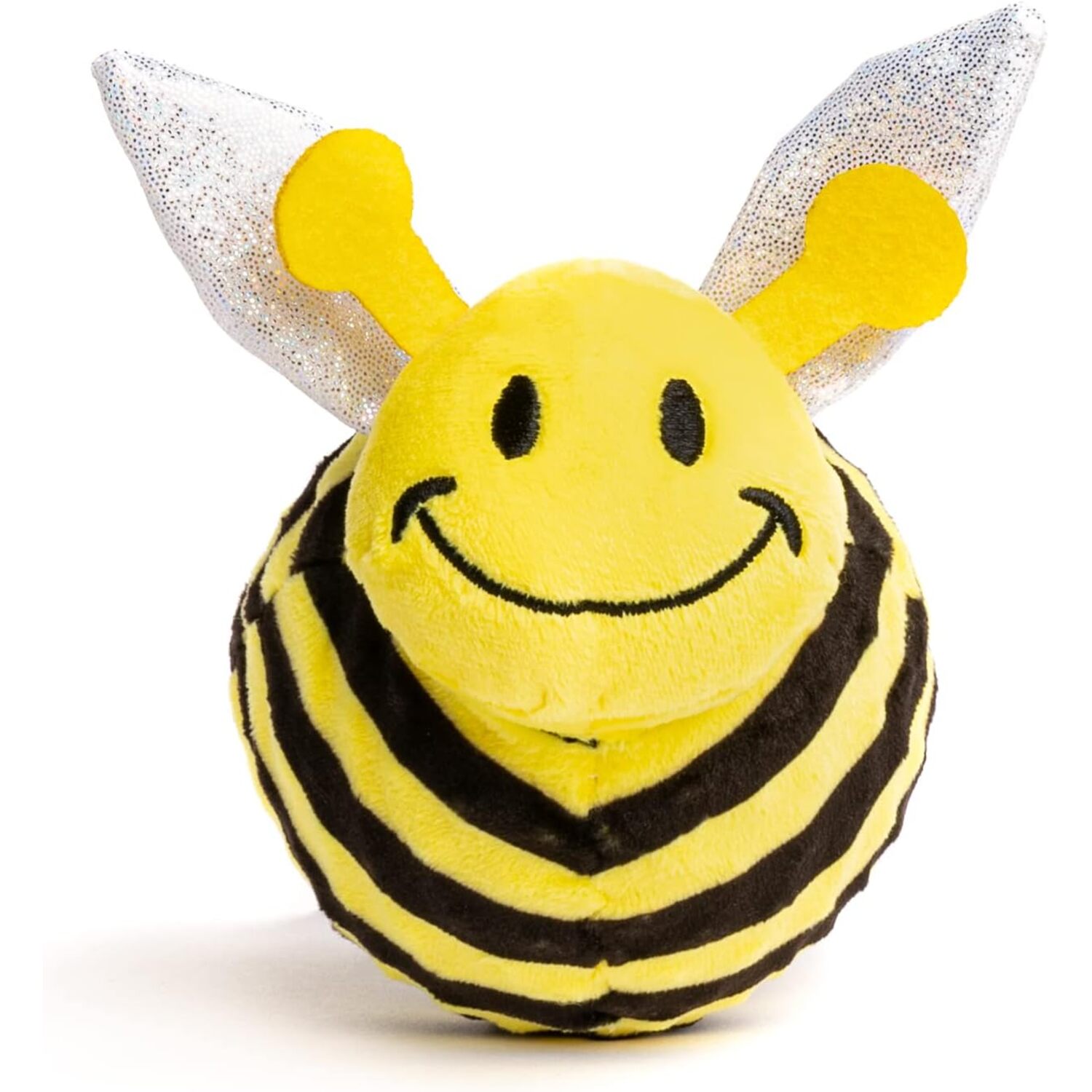 Fabdog Faball Plush Squeaky Bumblebee Ball Dog Toy, 3