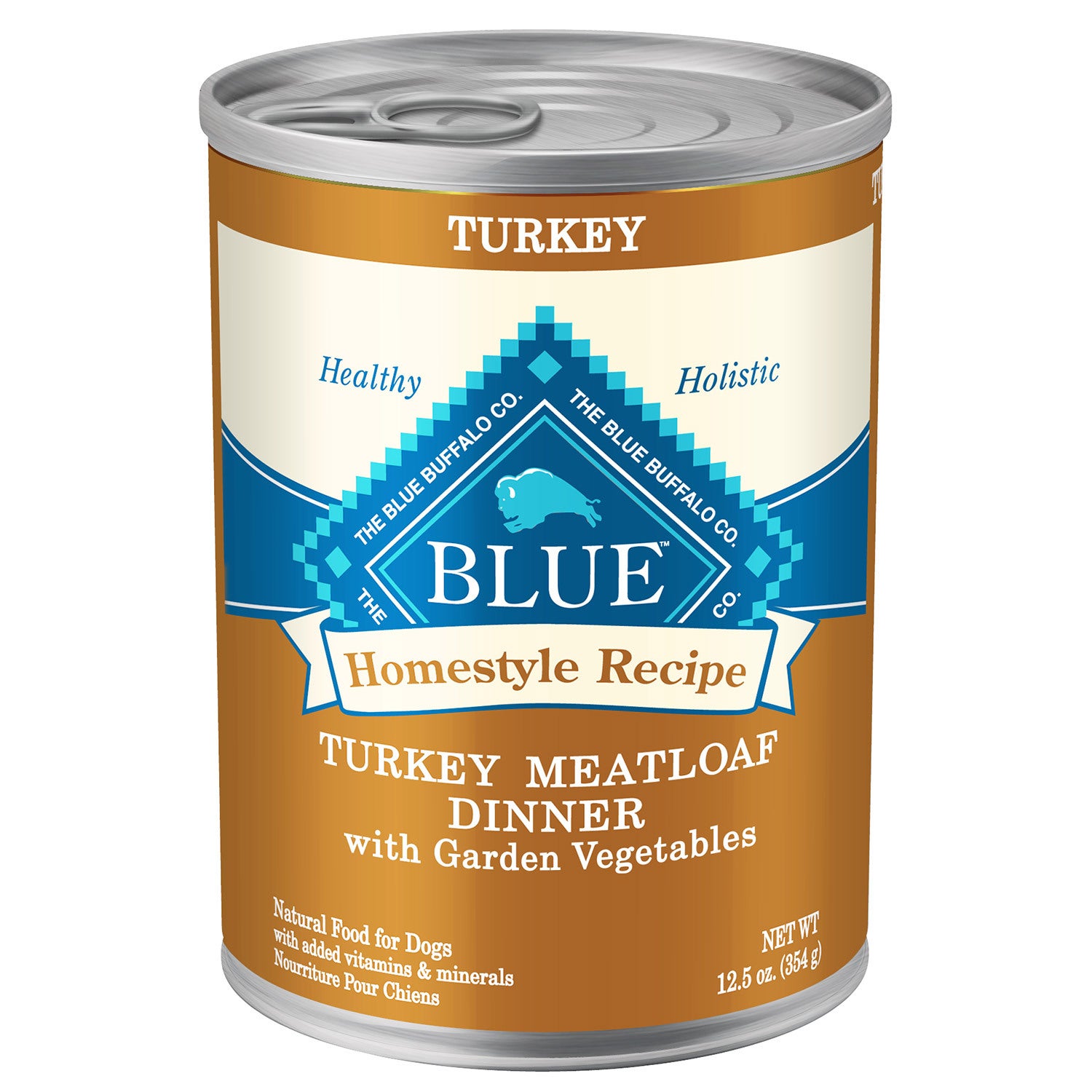 Blue Buffalo Homestyle Recipe Turkey Meatloaf Dinner With Garden Vegetables Adult Dog Food