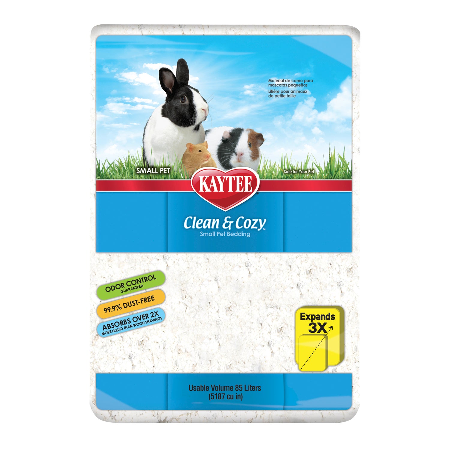 Kaytee Clean & Cozy White Small Animal Bedding, 85-Liters