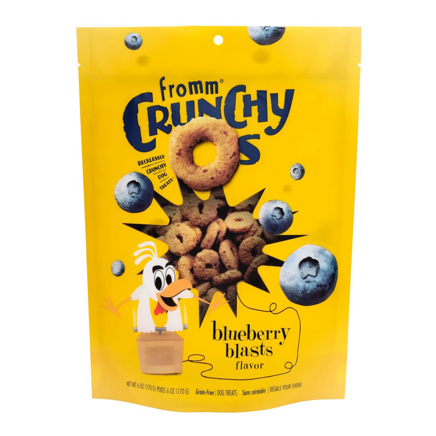 Fromm Crunchy Os Blueberry Blasts Flavor Treats For Dogs 6 Oz