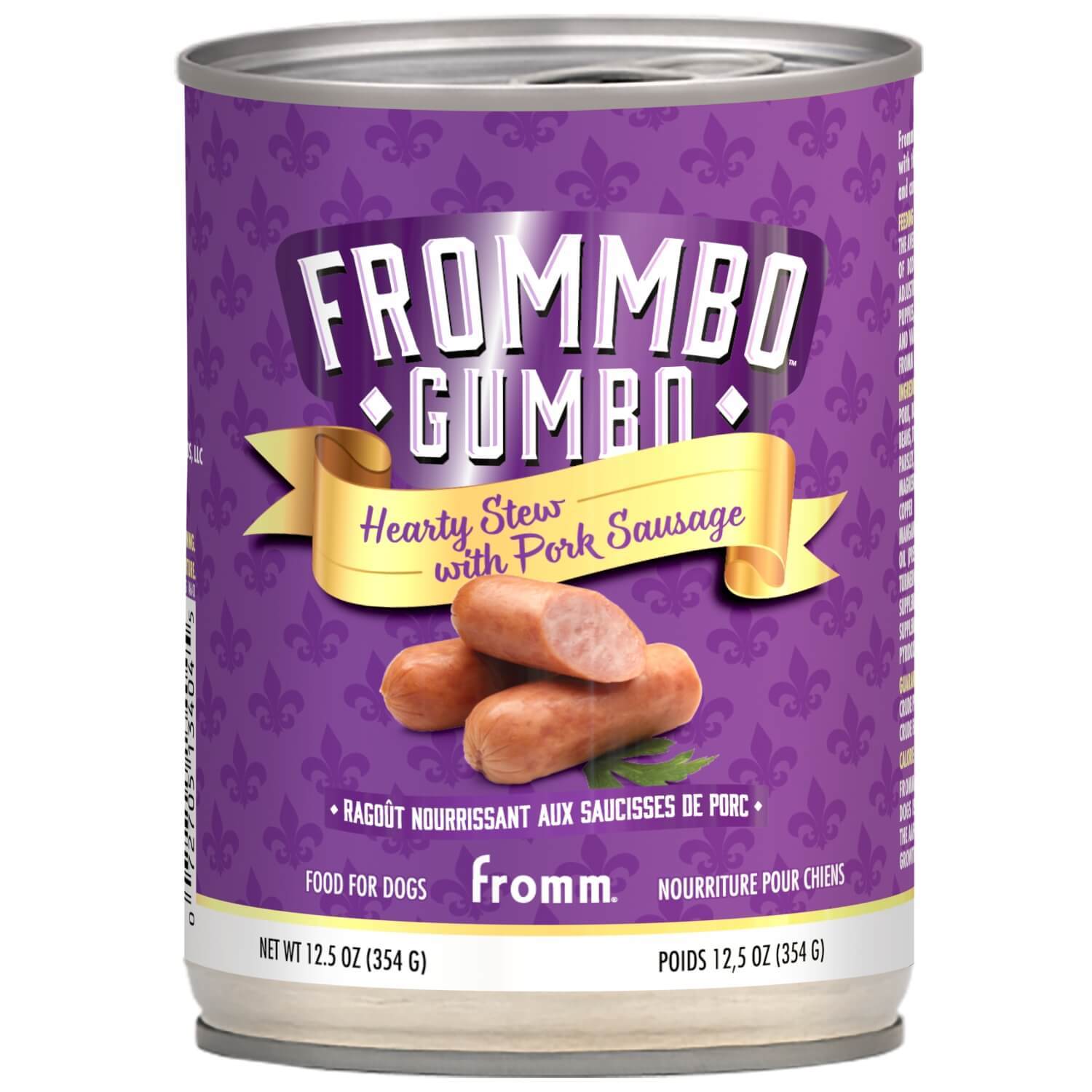 Fromm Bo Gumbo Hearty Stew With Pork Sausage Food For Dogs 12.5 Oz
