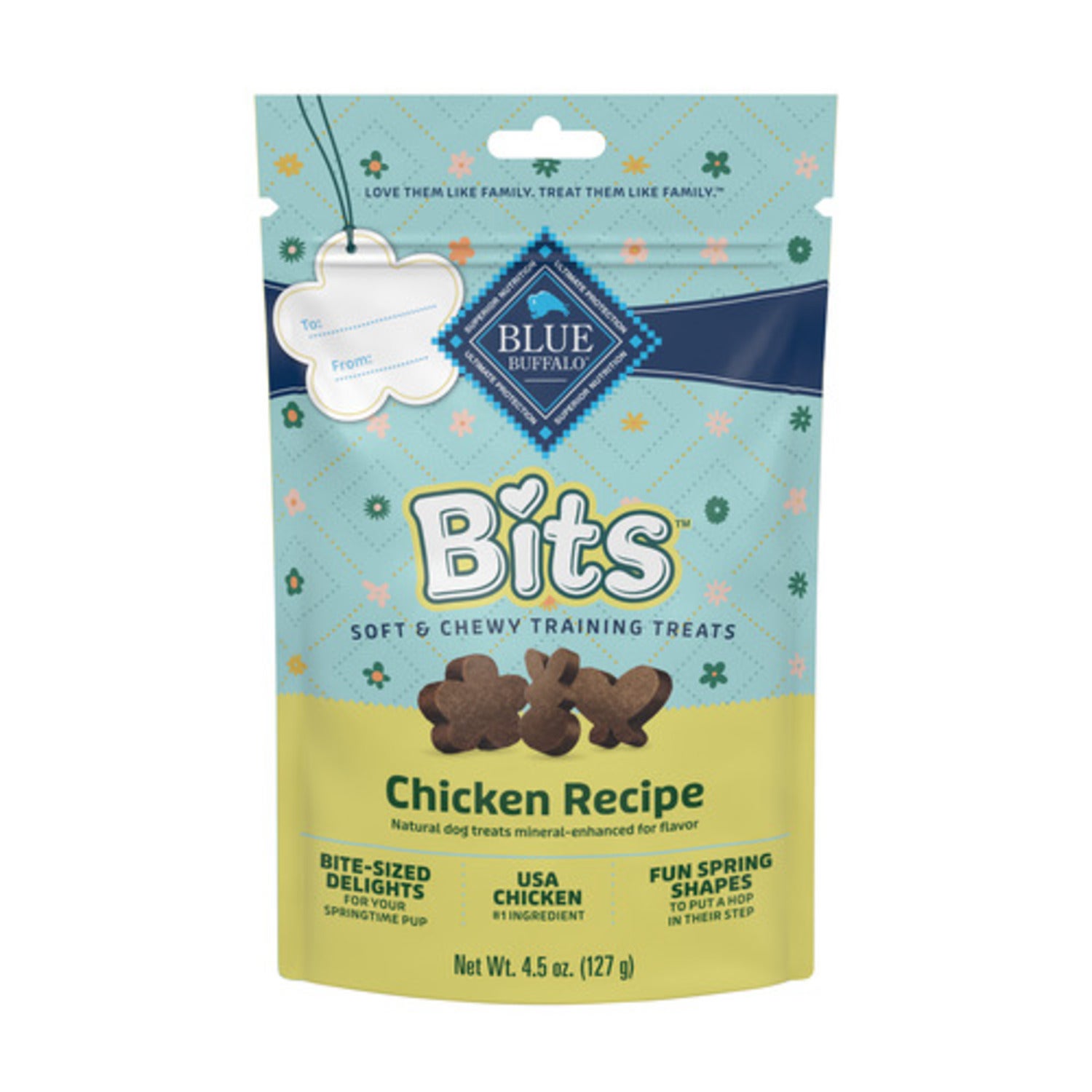 Blue Buffalo Bits Soft & Chewy Spring Dog Training Treats, Chicken Recipe, 4.5-Oz
