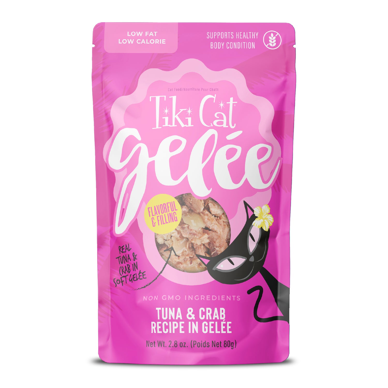 Tiki Cat Gelee Wet Cat Food, Tuna & Crab, 2.8 Oz. Pouch