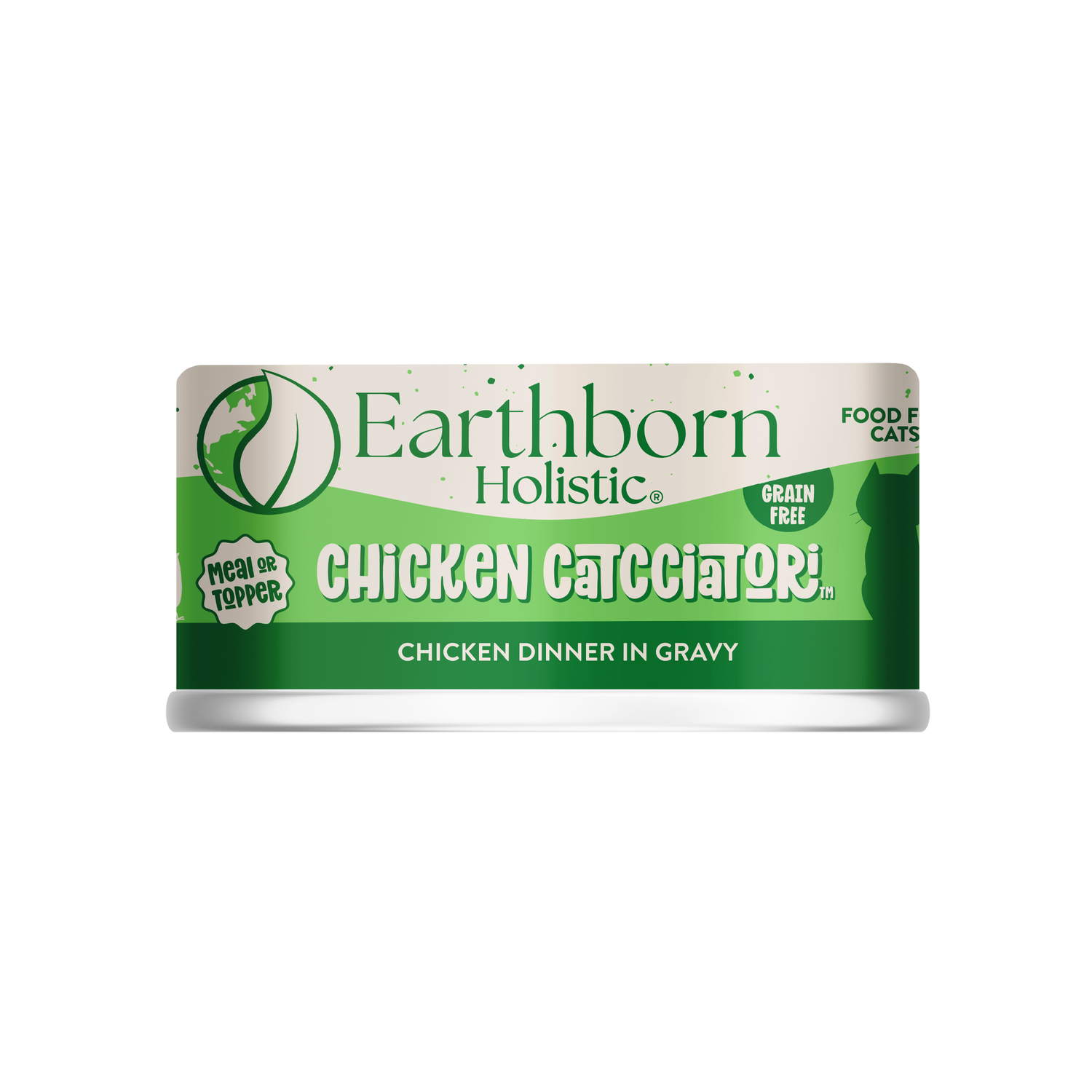 Earthborn Holistic Grain-Free Chicken Catcciatori Wet Cat Food 3-Oz Can Pack Of 24