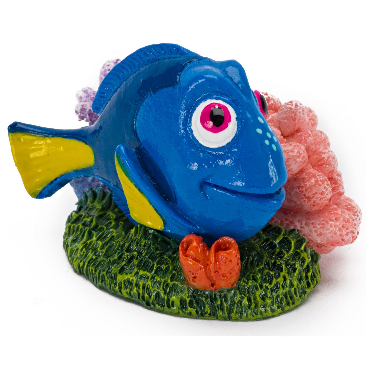Penn-Plax Dory With Pink & Purple Coral - Mini Sized Aquarium Ornament