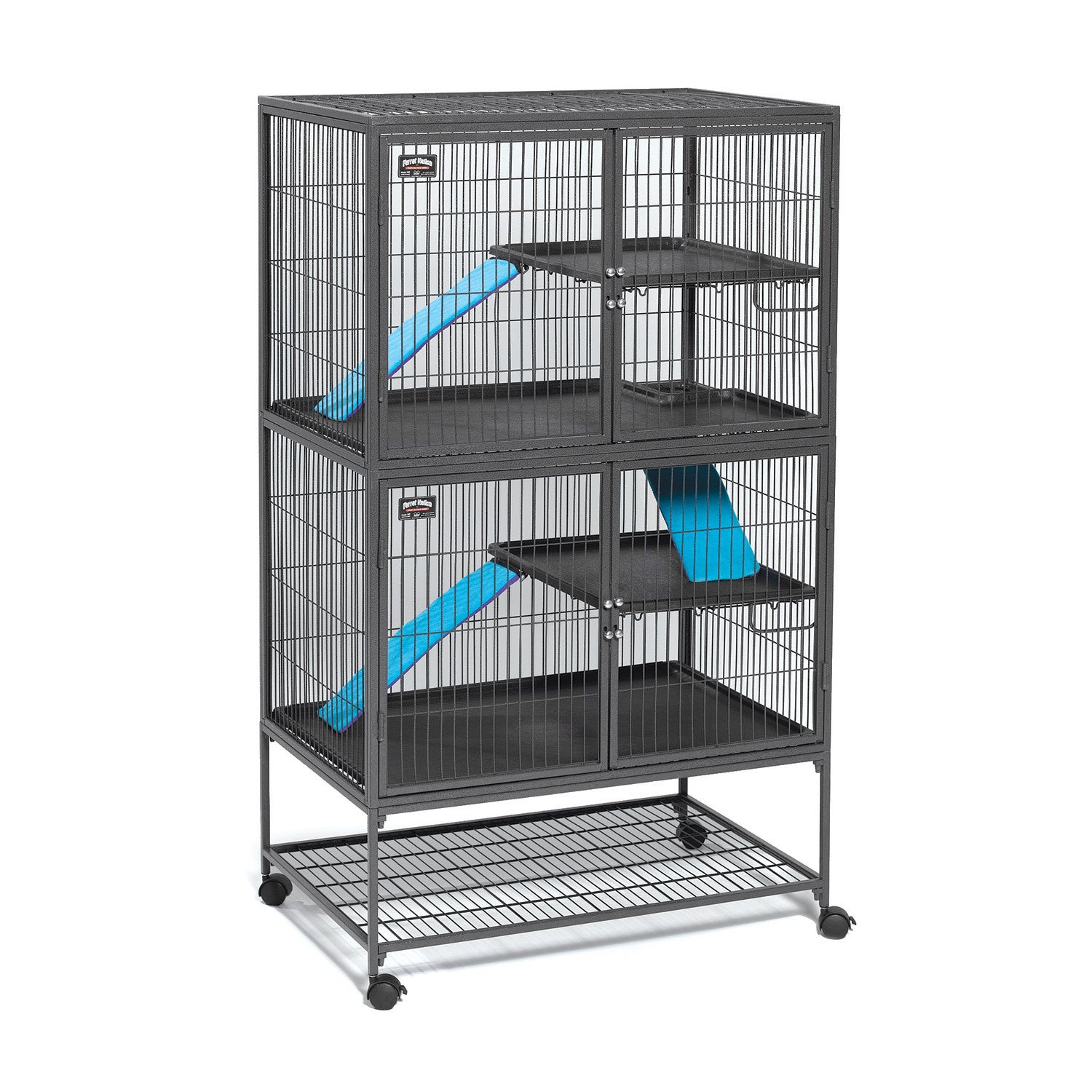 Midwest Ferret Nation - Double Unit With Stand Small Animal Habitat