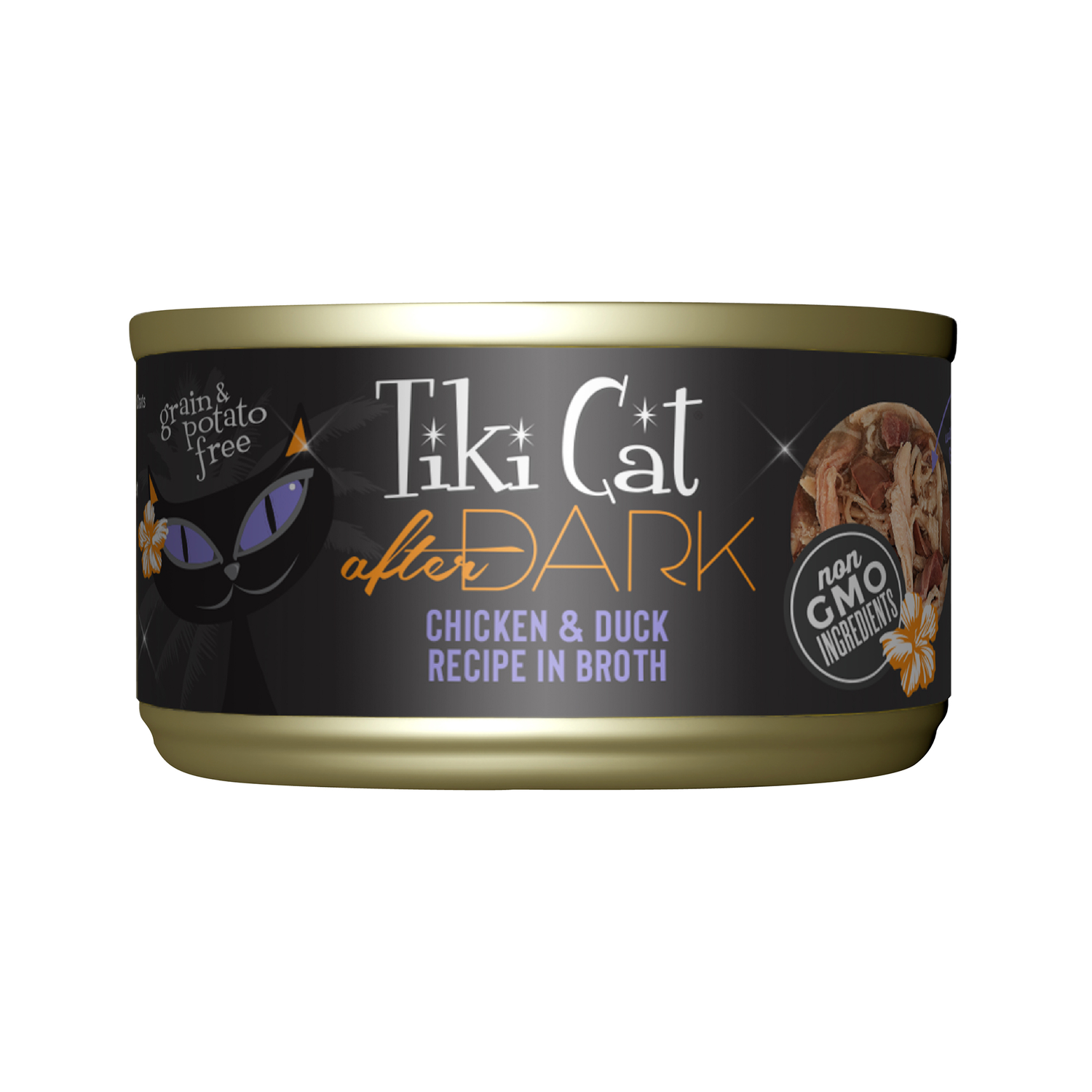 Tiki Cat After Dark Whole Foods Wet Cat Food, Chicken & Duck, 2.8-Oz Can