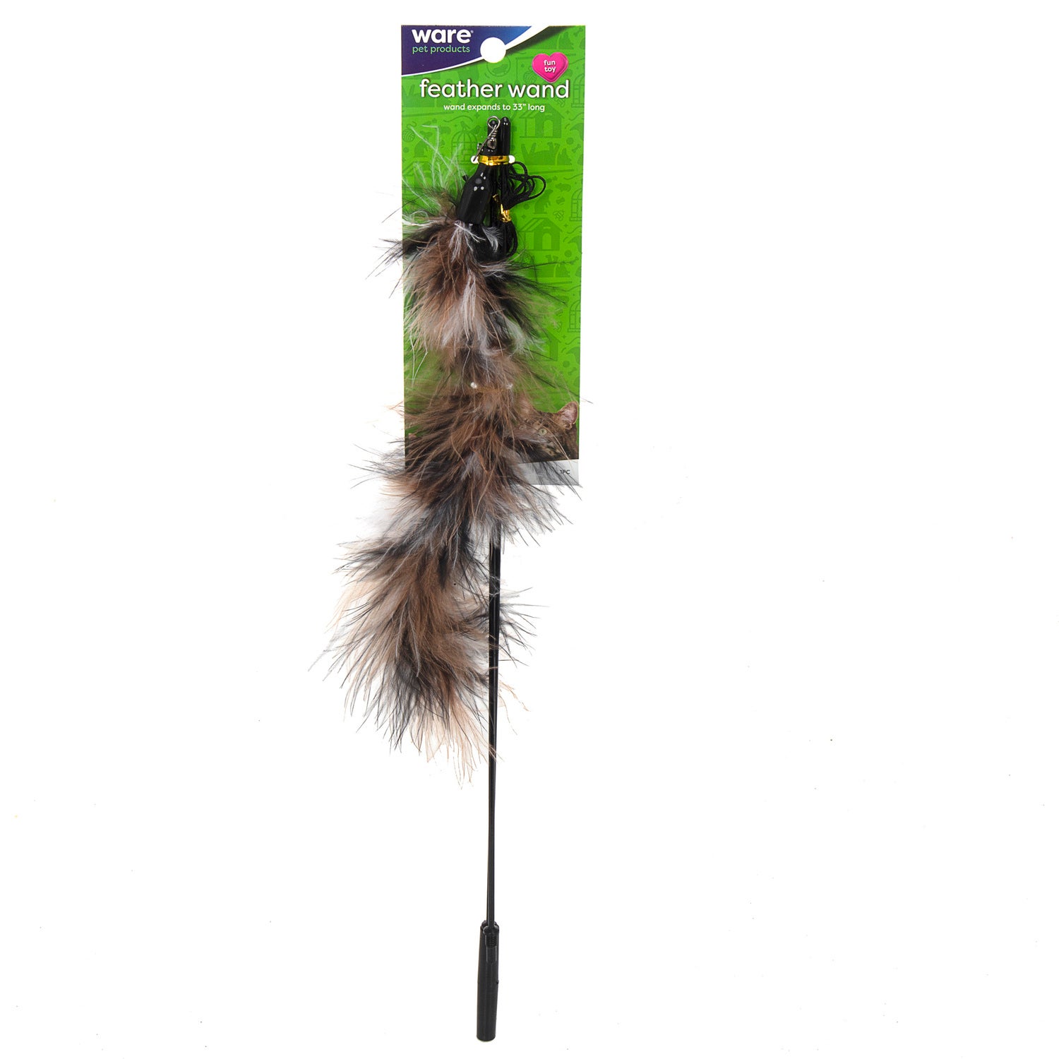 Ware Feather Wand Interactive Teaser Cat Toy