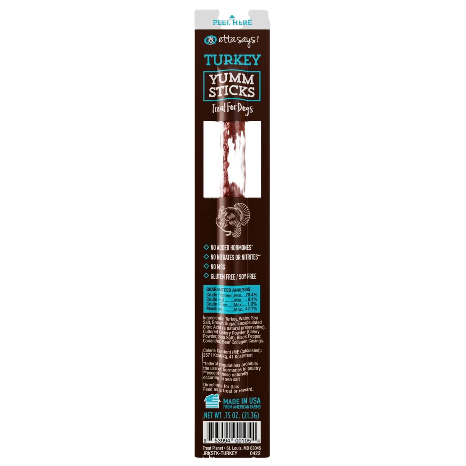 Etta Says! Turkey Yumm Stick Dog Treat, 1 Count