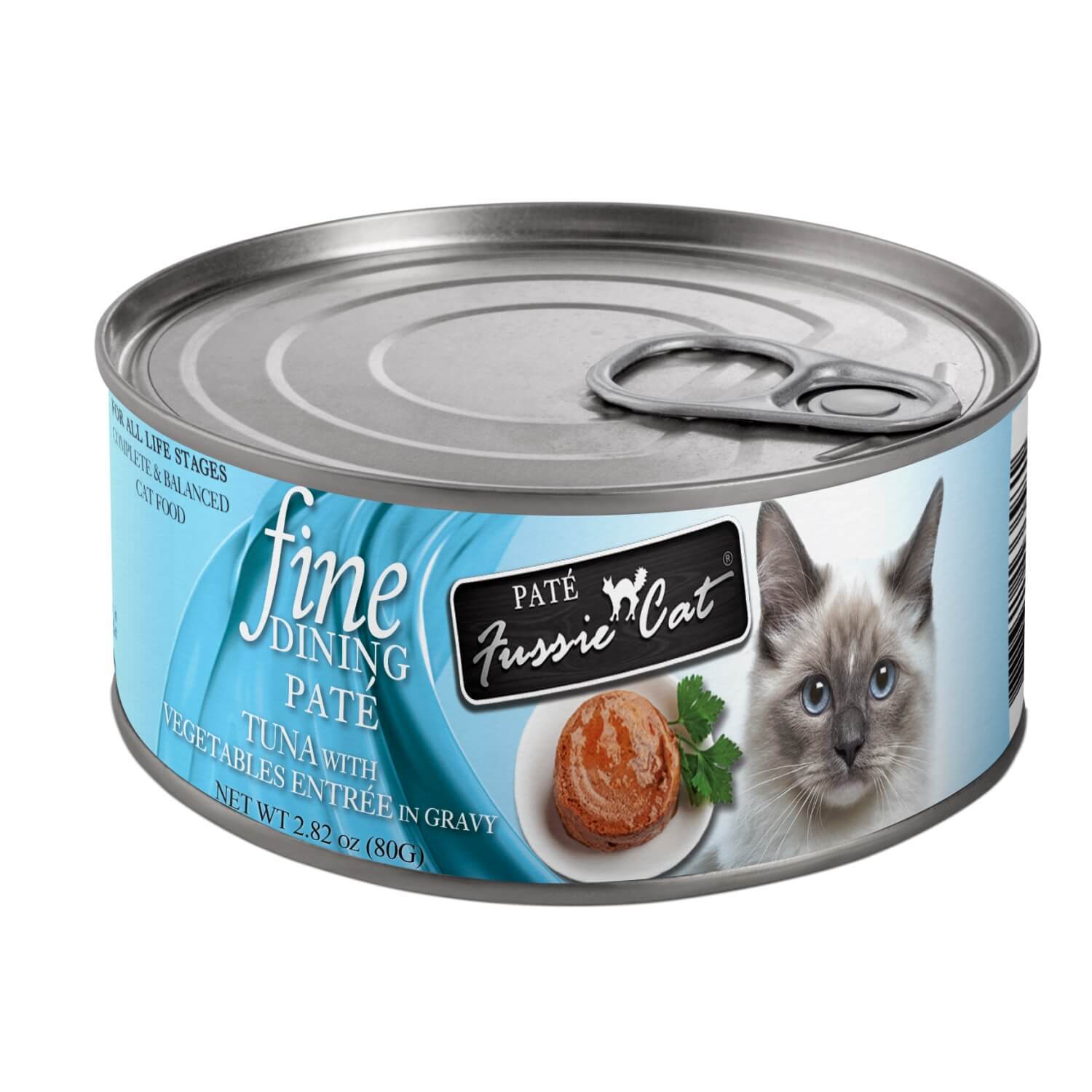 Fussie Cat Fine Dining Pate Tuna With Vegetable In Gravy Wet Cat Food