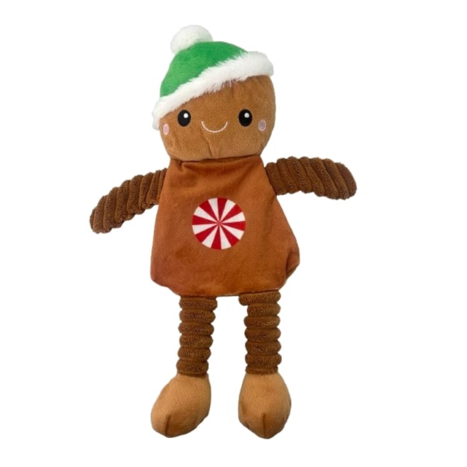 #Bff Holiday Crinkle & Squeak Gingerbread Plush Dog Toy