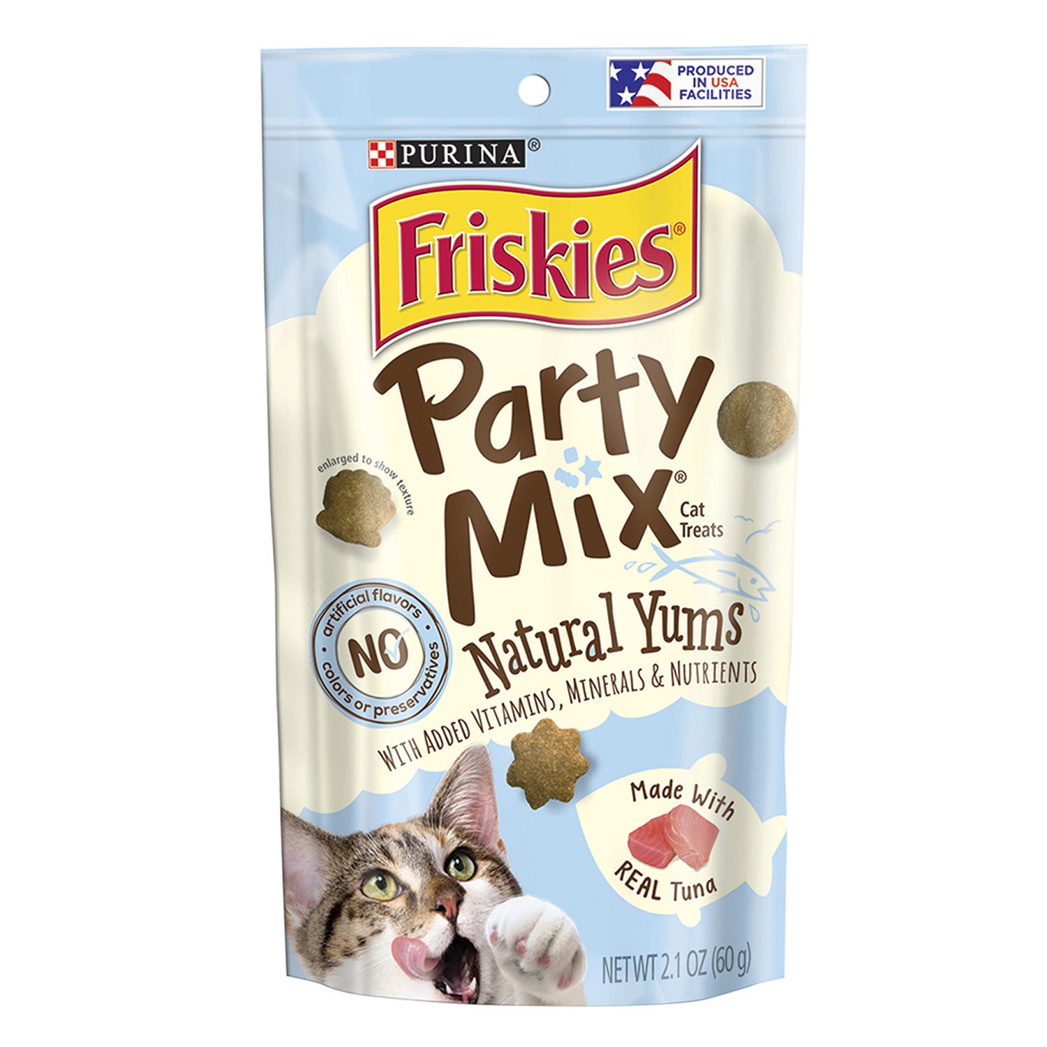 Friskies Party Mix Naturals With Real Tuna Cat Treat